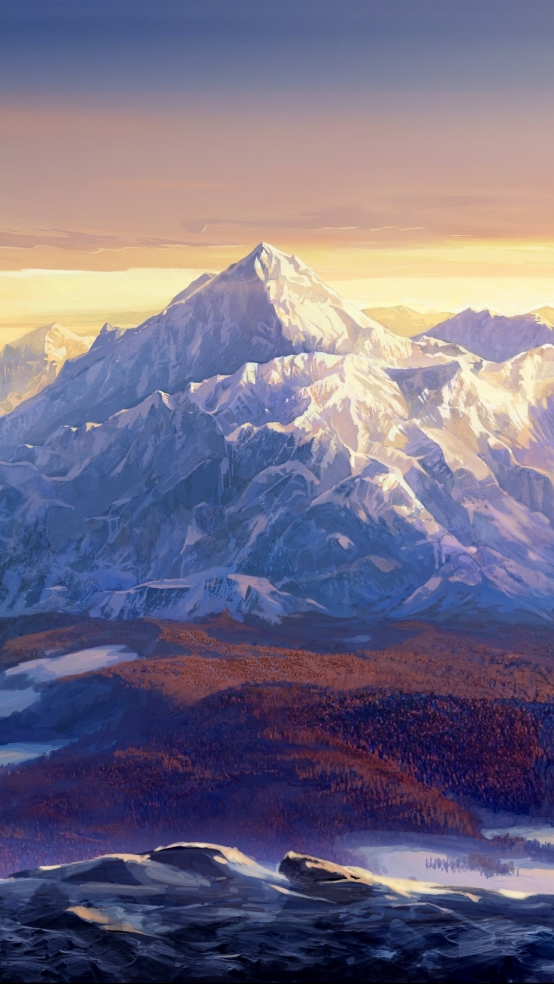 Winter, Fantasy, Snow, Mountain