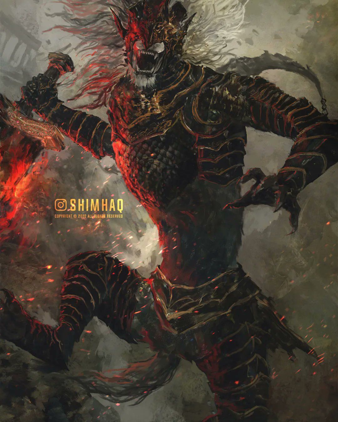 Maliketh ideas. dark souls art