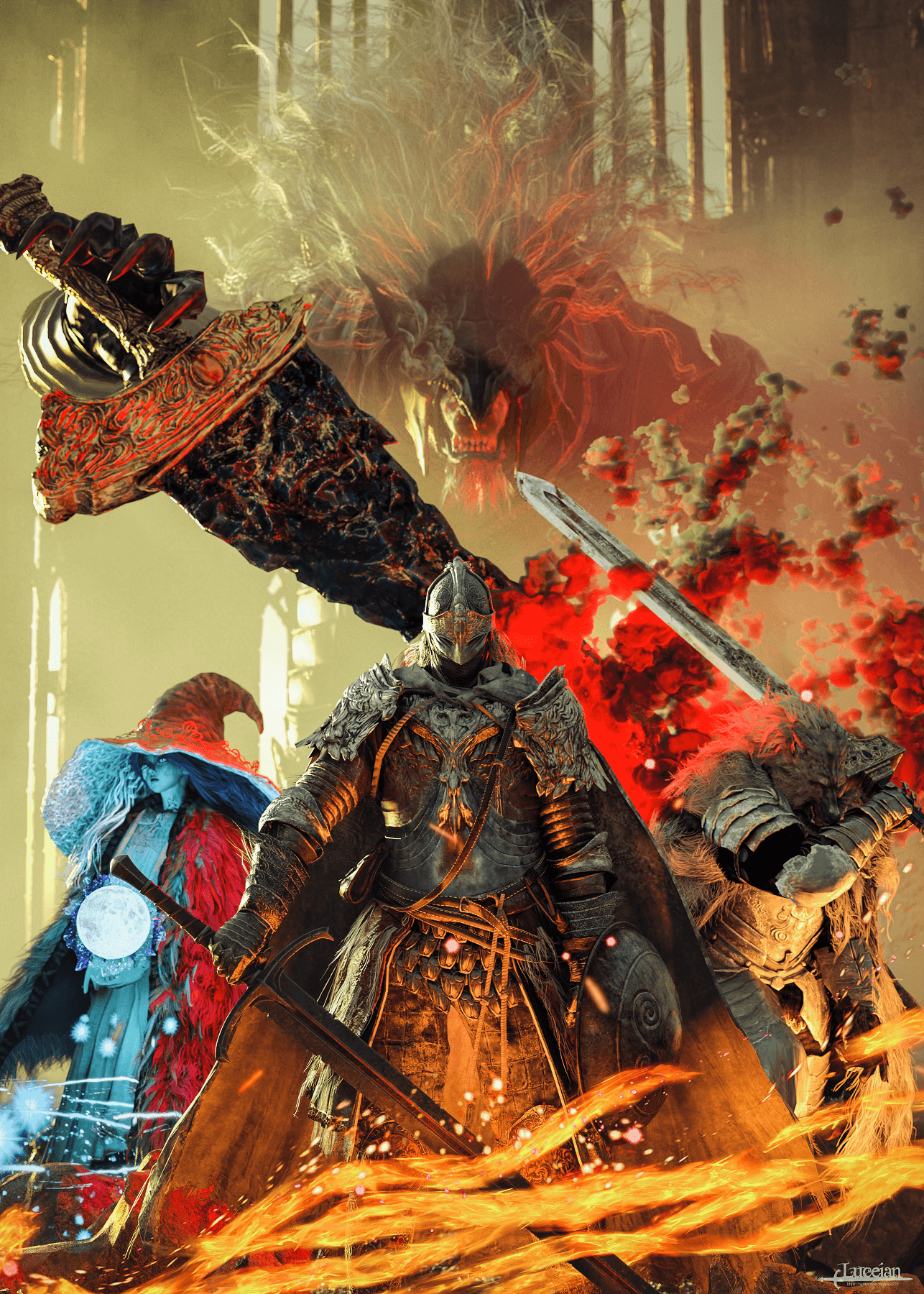 Fall of Malekith 3D Render, Digital Art