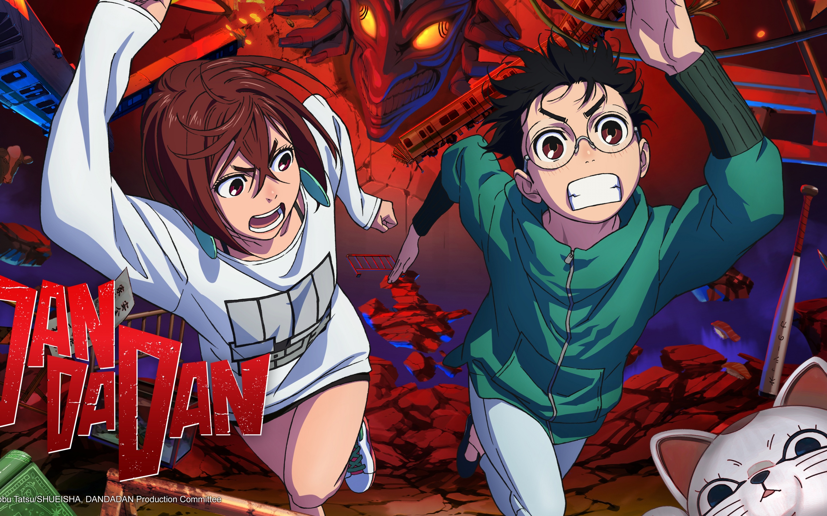 Dandadan Wallpaper 4K, Key Art, Momo