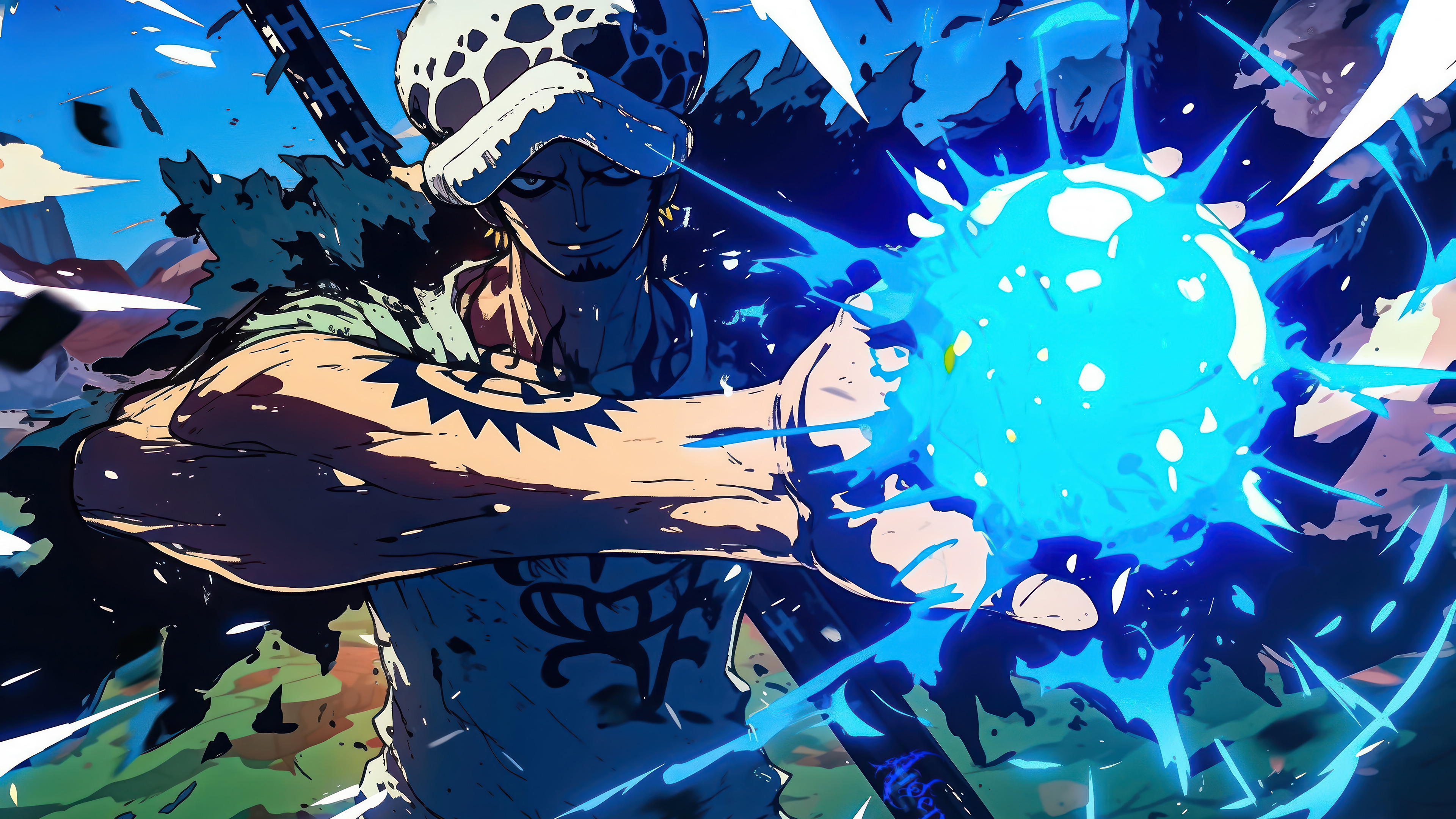 Trafalgar Law One Piece Wallpaper 4K HD