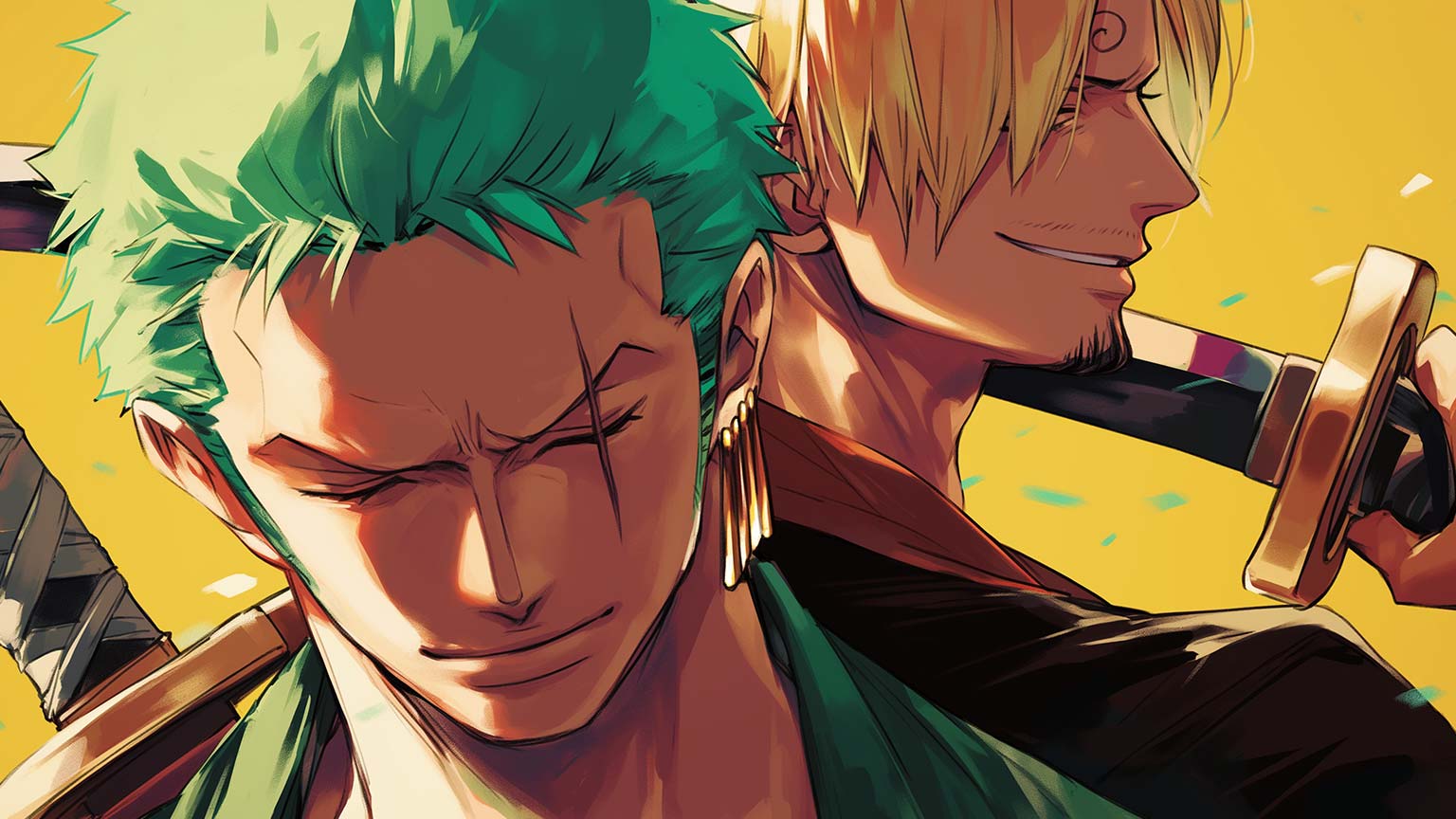 Zoro & Sanji Warrior Duo Desktop Wallpaper Piece Wallpaper