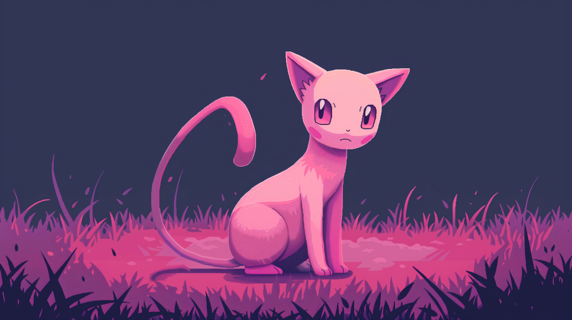 Mew Pixel Art HD Wallpaper for Desktop Background