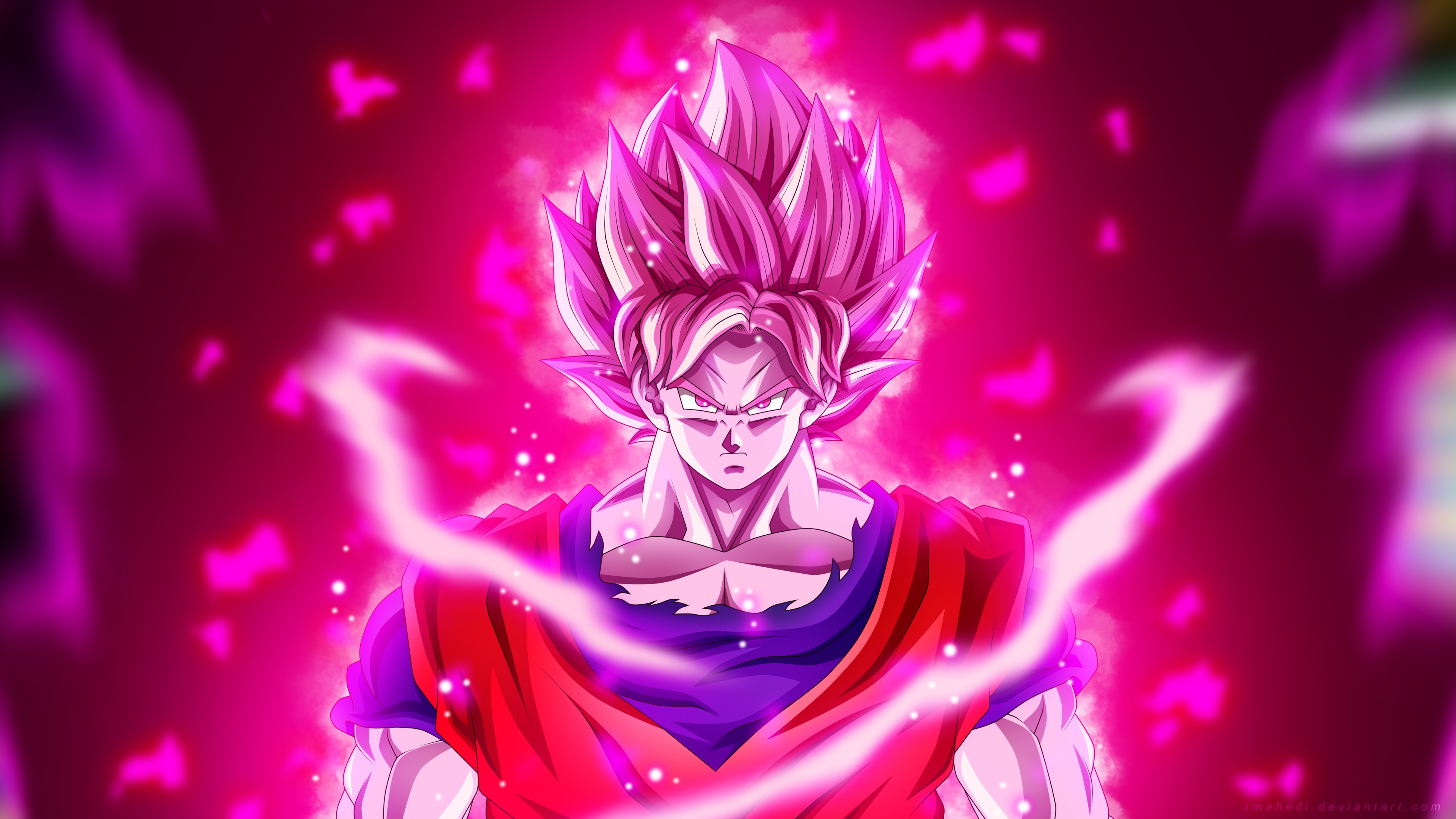 Super Saiyan Blue Kaio Ken Wallpaper 4K
