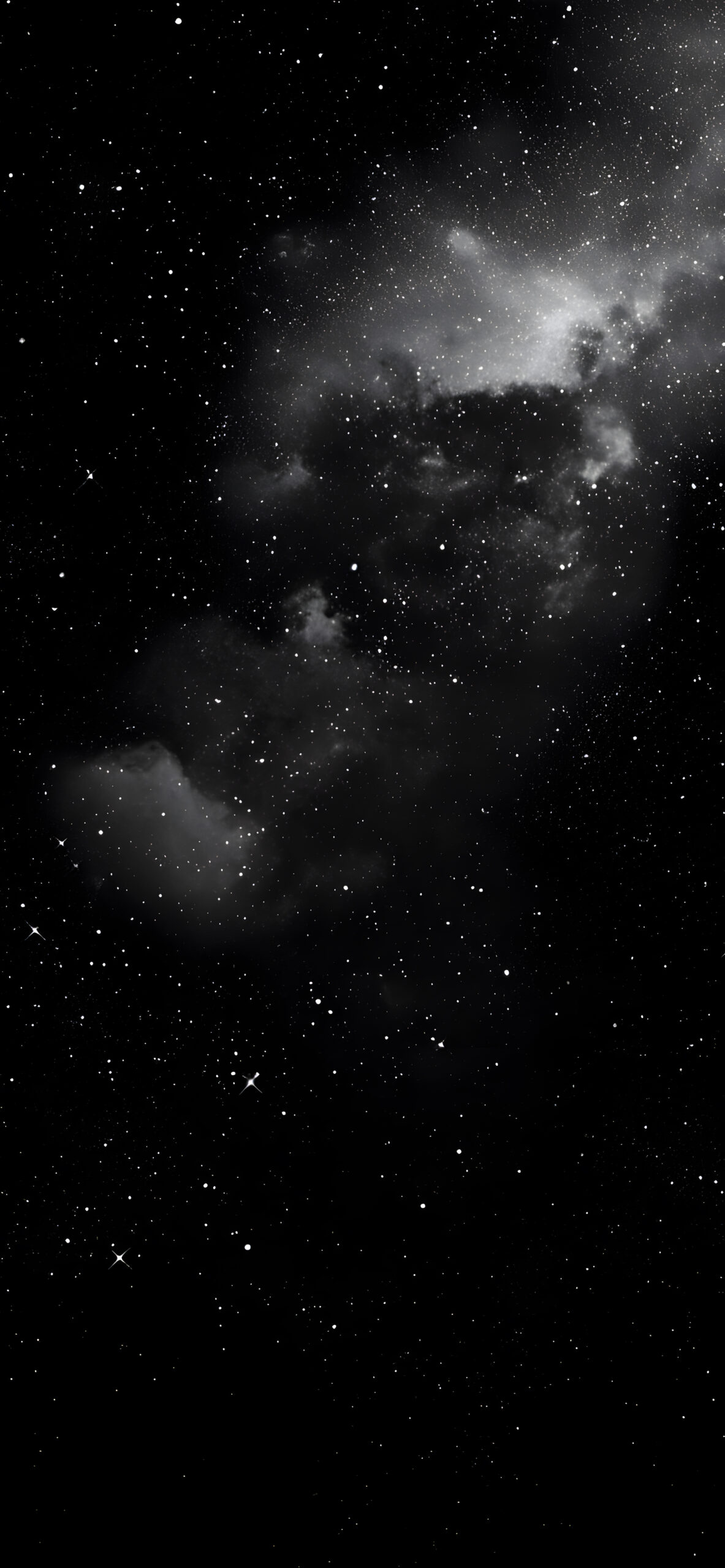 Deep Black Space Wallpaper for Phones