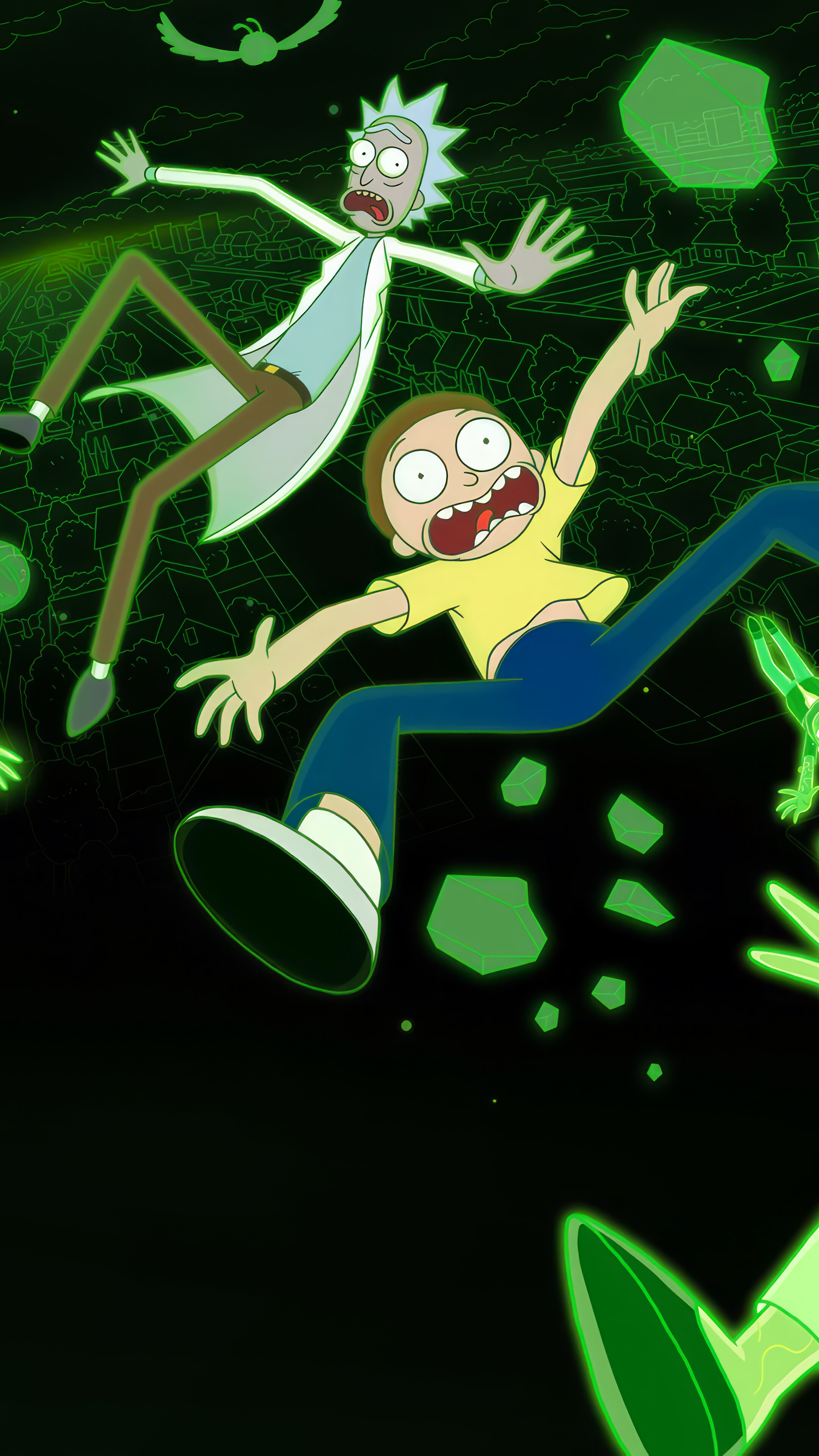Rick and Morty 4K Wallpaper iPhone HD