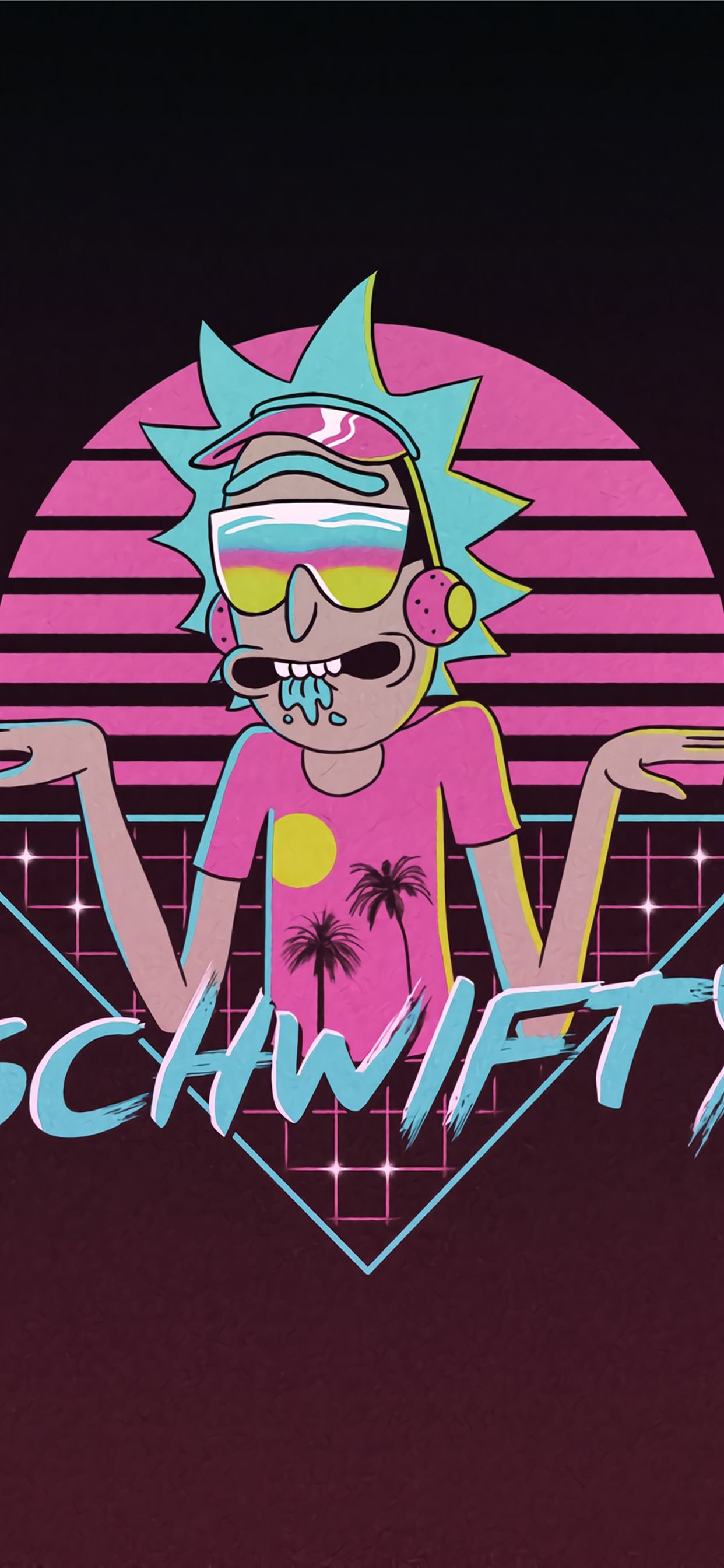 Schwifty Rick Sanchez 4K phone