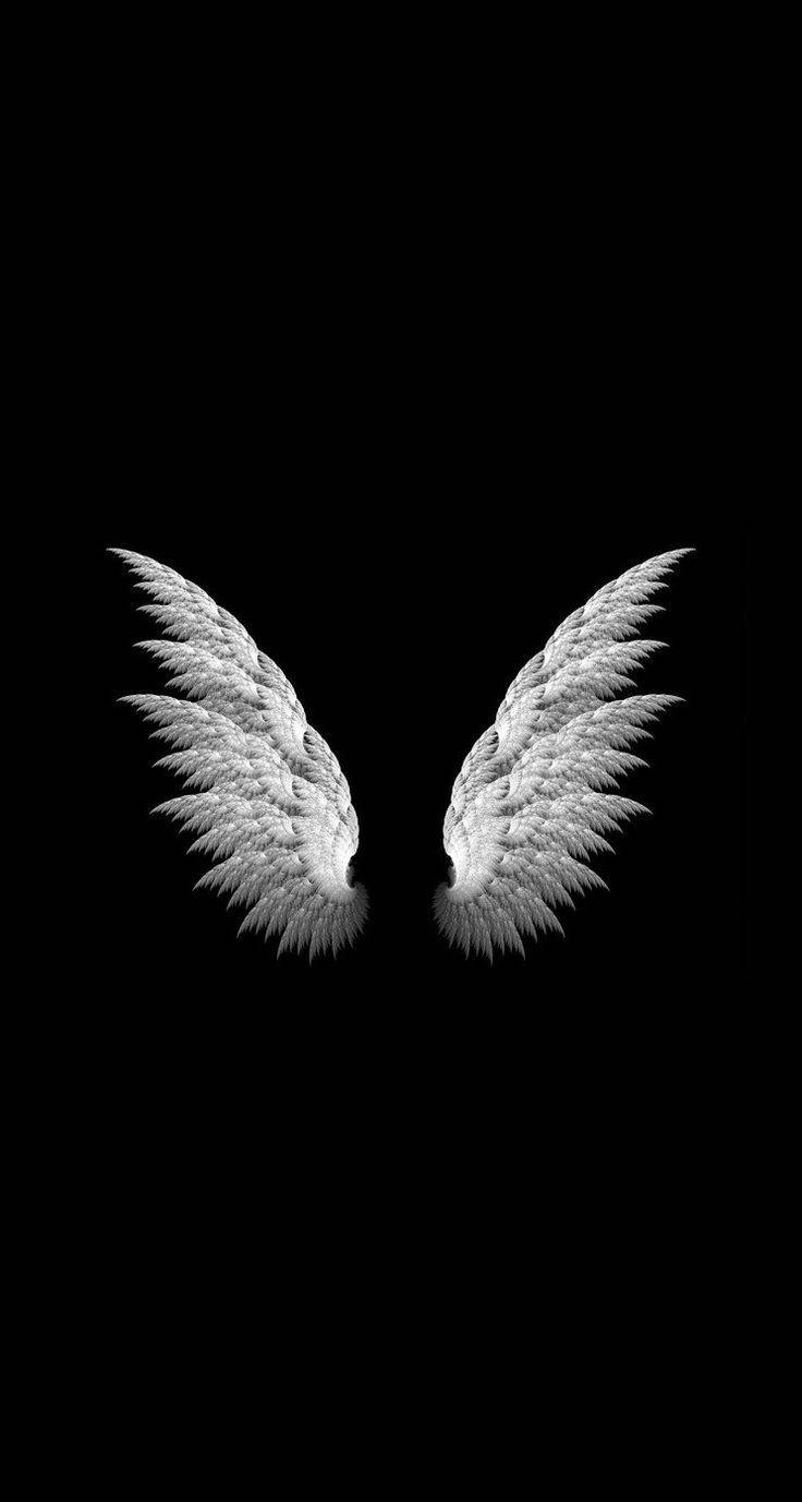 Angel Wings Simple iPhone Wallpaper
