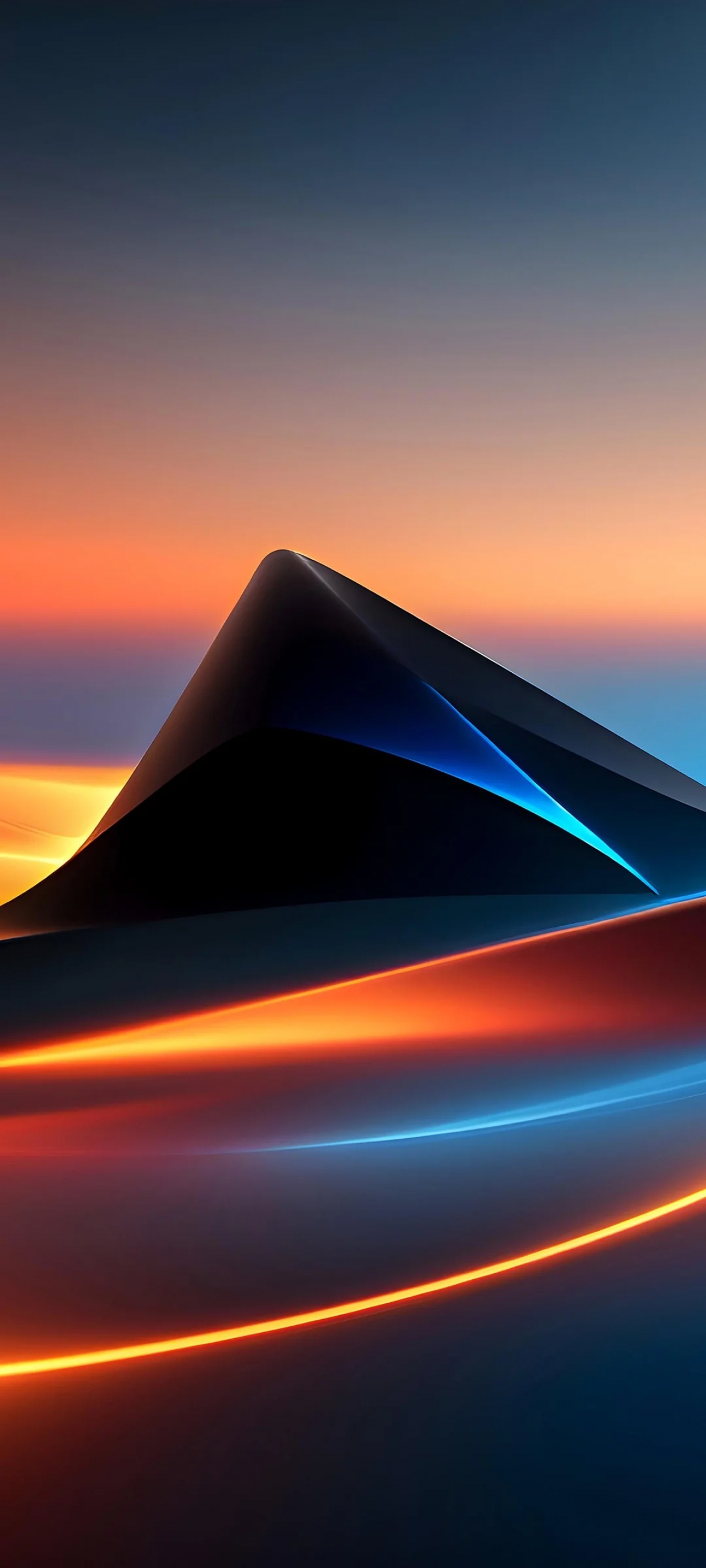 Neon Colorful Mountainous Metal LED