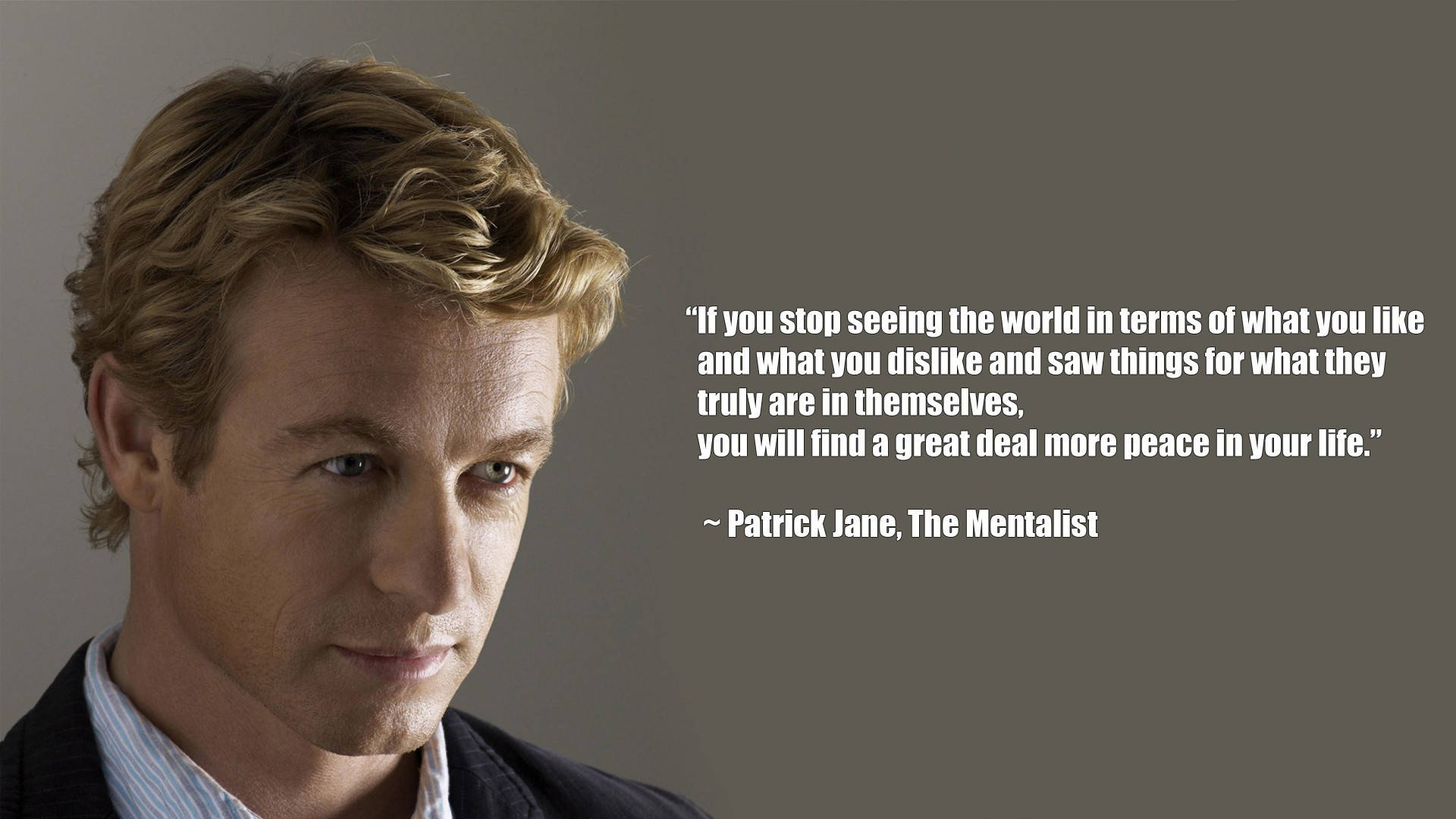 Download The Mentalist Quote By Patrick Jane Wallpaper