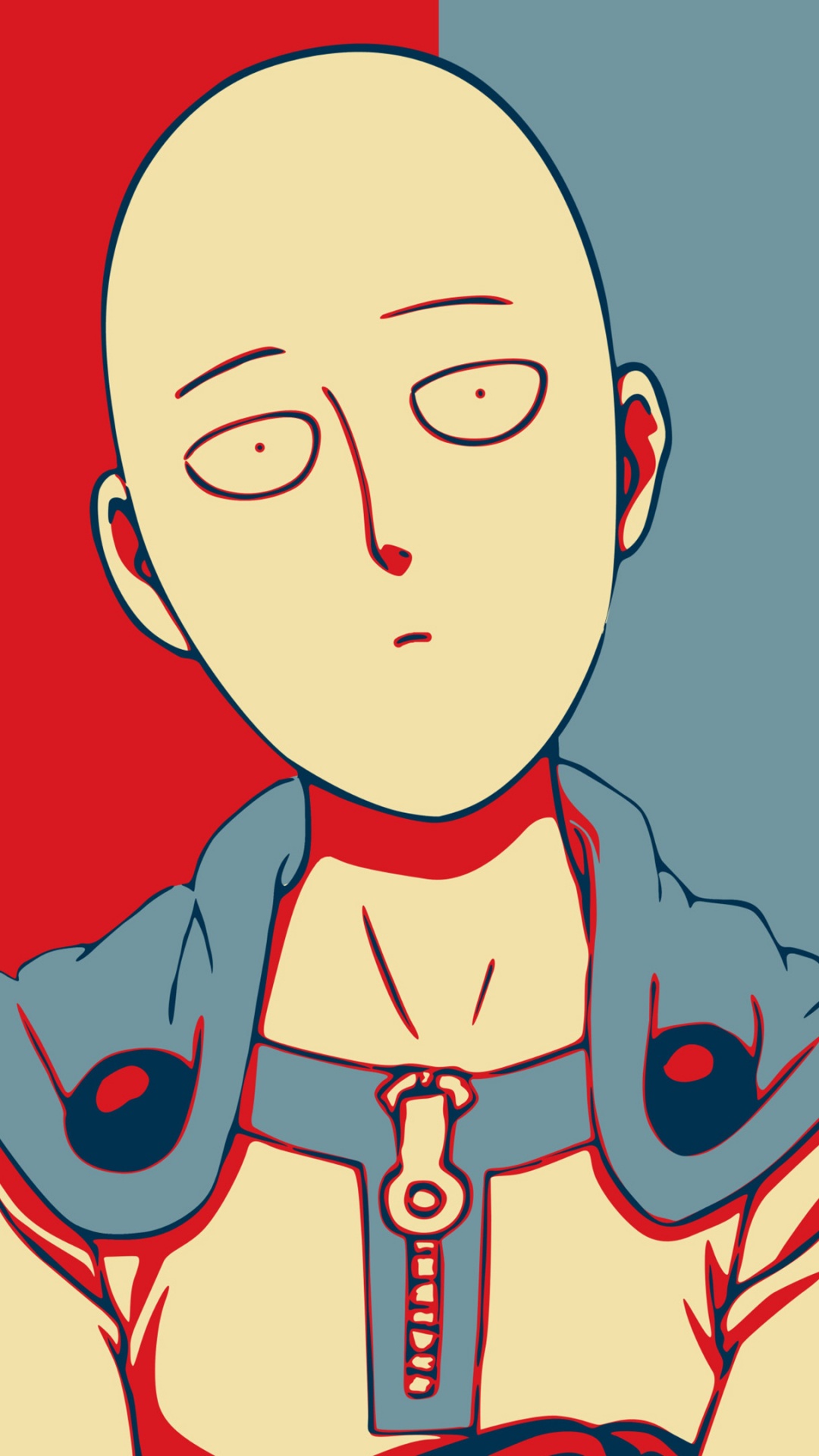 Saitama Wallpaper 4K, Minimalist, One