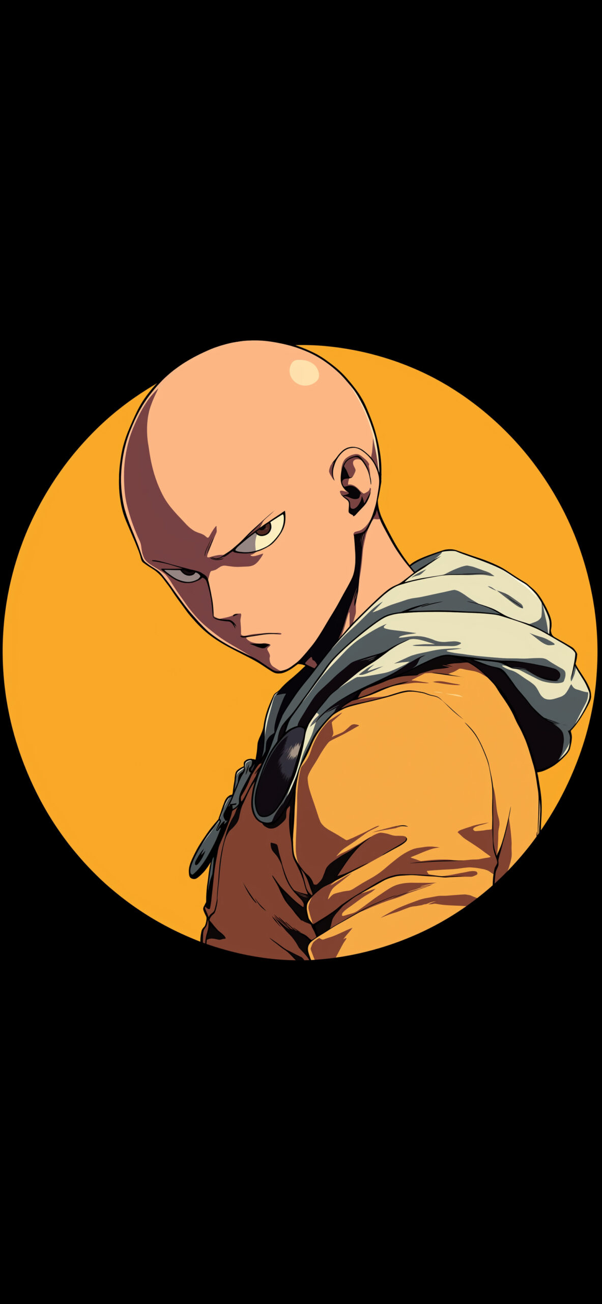 Saitama Anime Portrait Wallpaper