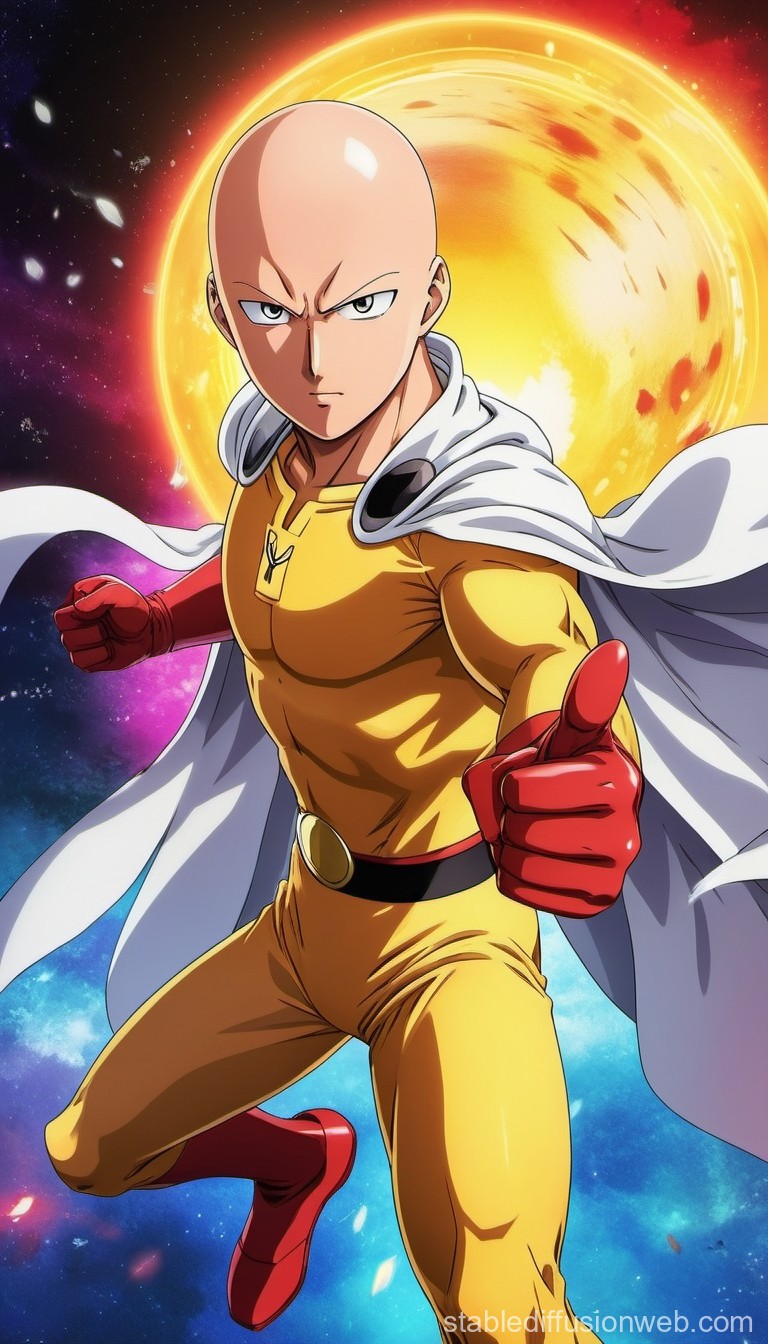 One Punch Man's Hero. Stable Diffusion