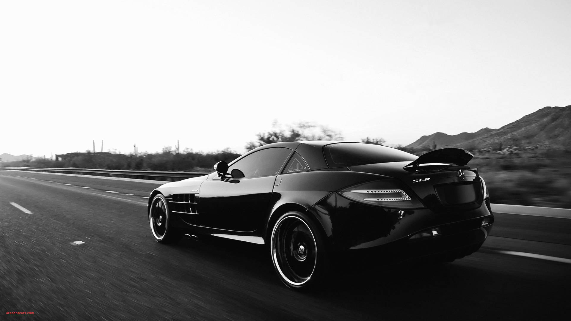 Greyscale Car 4k Mercedes Benz Slr