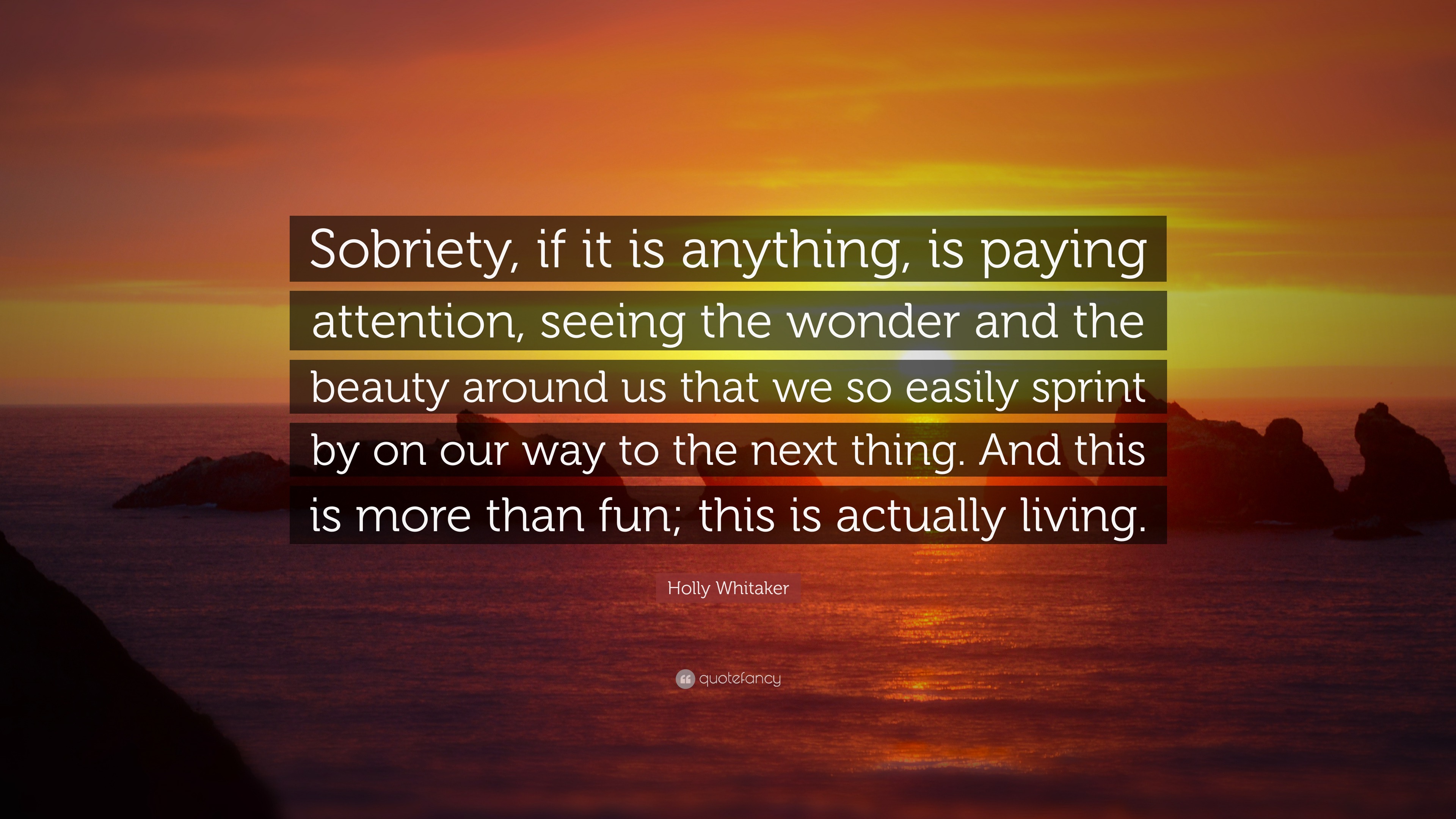 Holly Whitaker Quote: “Sobriety, if it