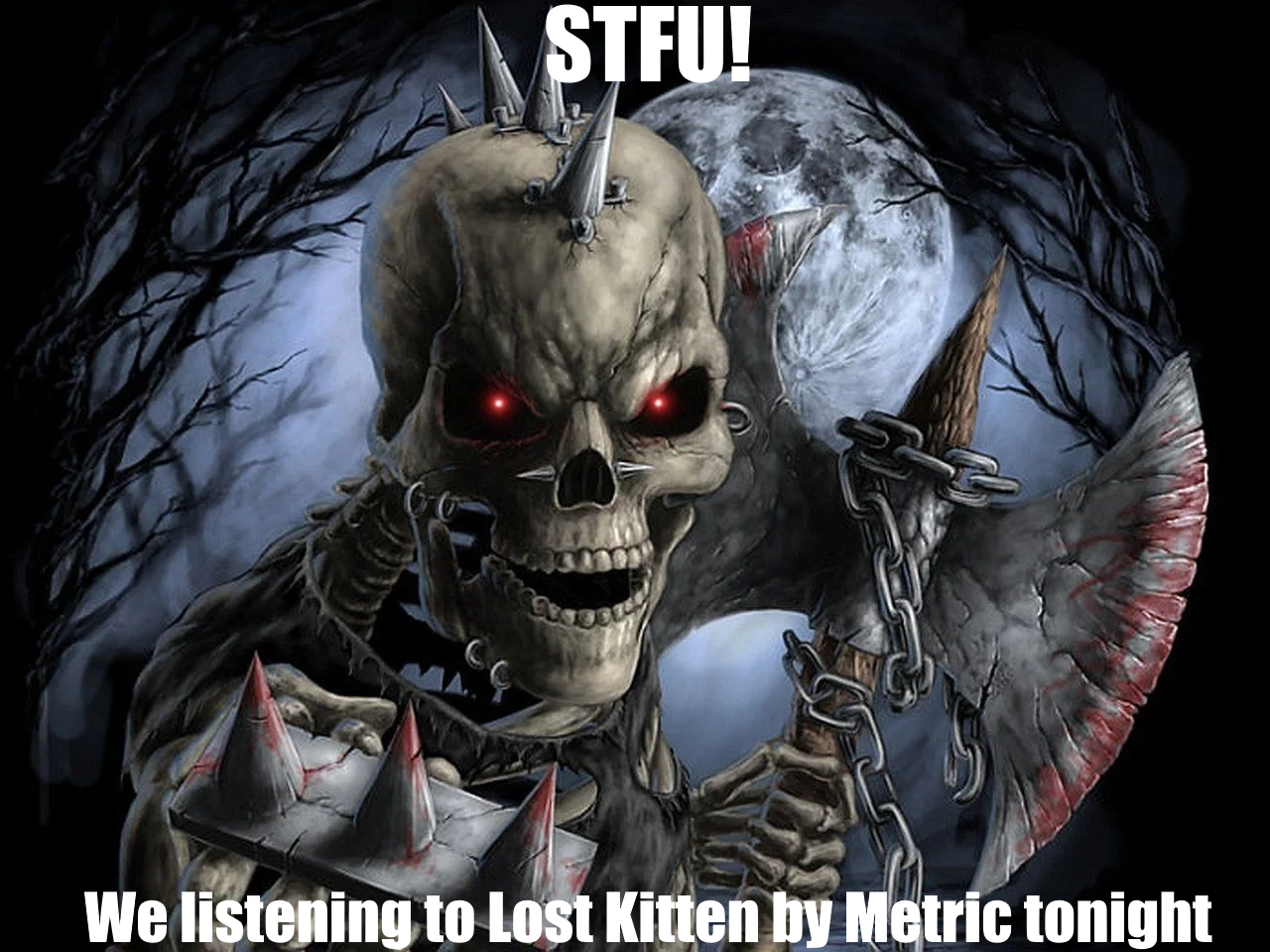 awesome evil skeleton tonight