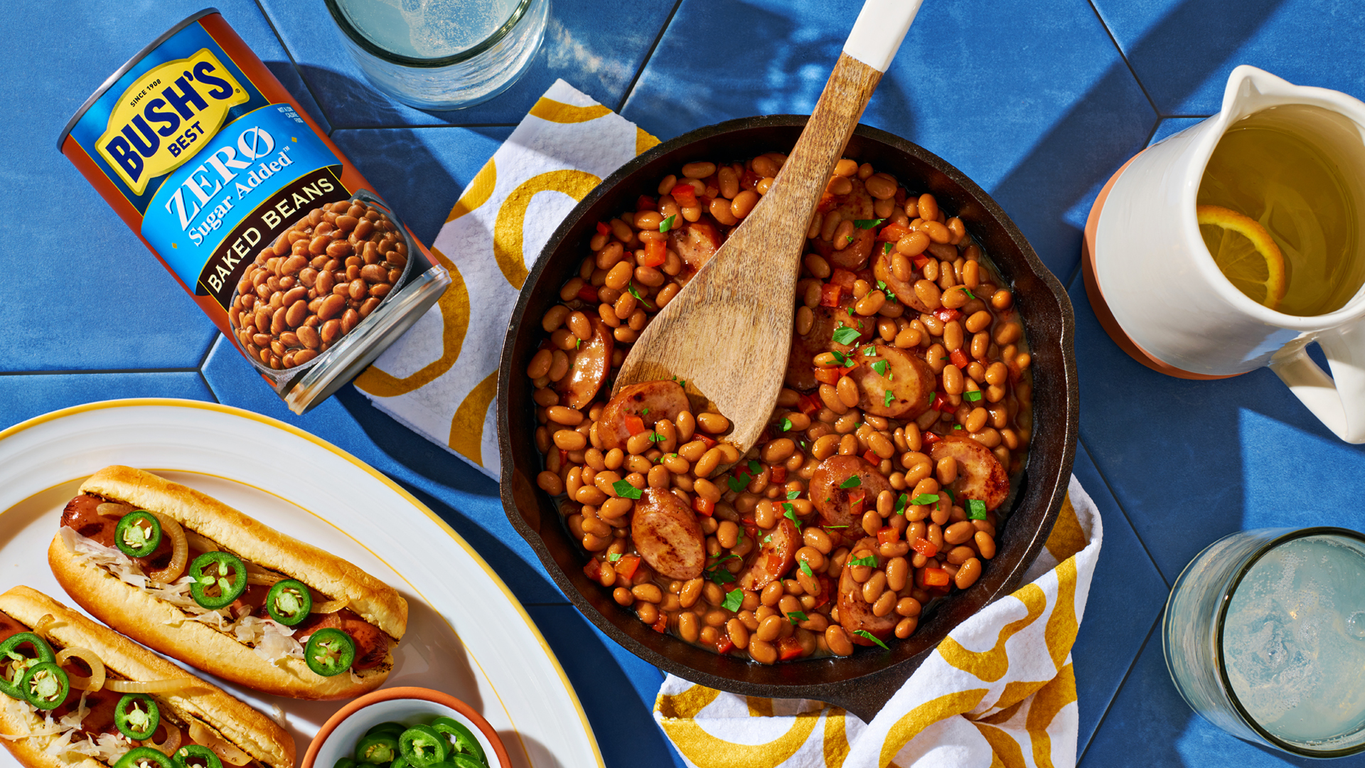 Baked Beans with Chicken Apple Sausage