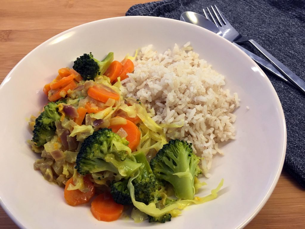 Turmeric, Coconut and Veggie Rice Bowl