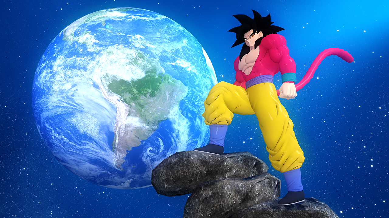 SSJ4 Goku Wallpaper Remake