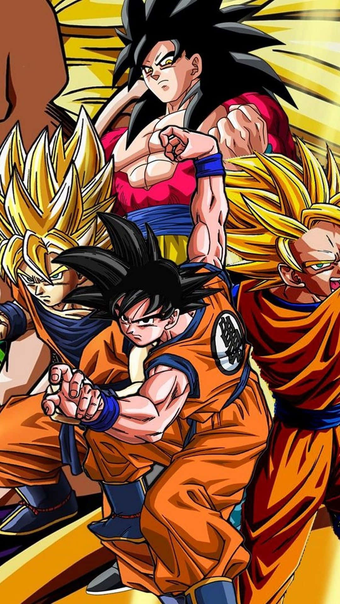 Goku transformed in Super Saiyan 4