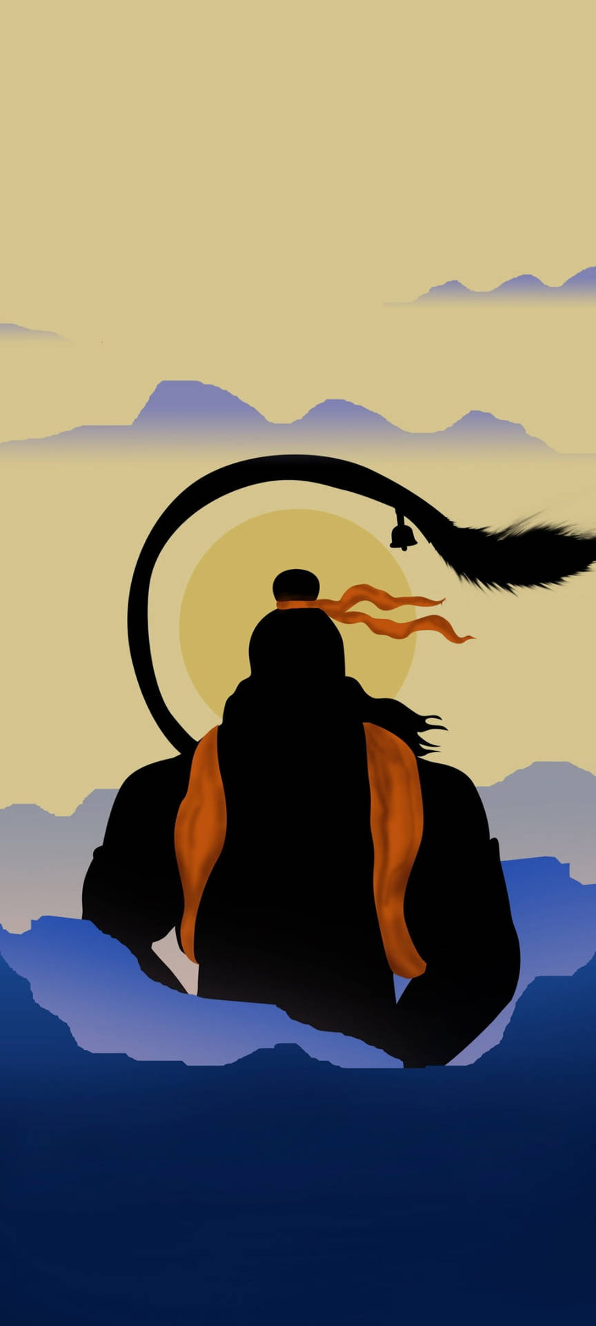 Download Hindu God Hanuman Minimalist