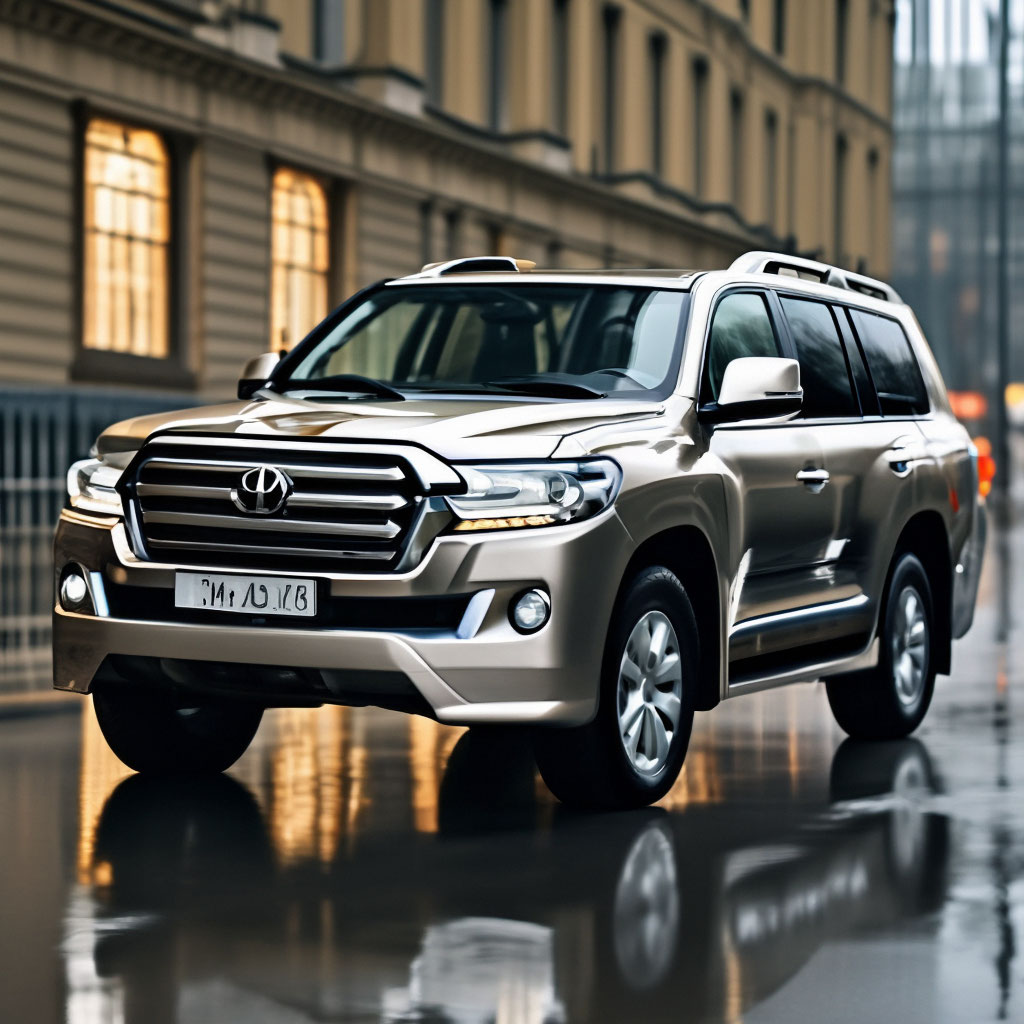Toyota land cruiser 200 silver