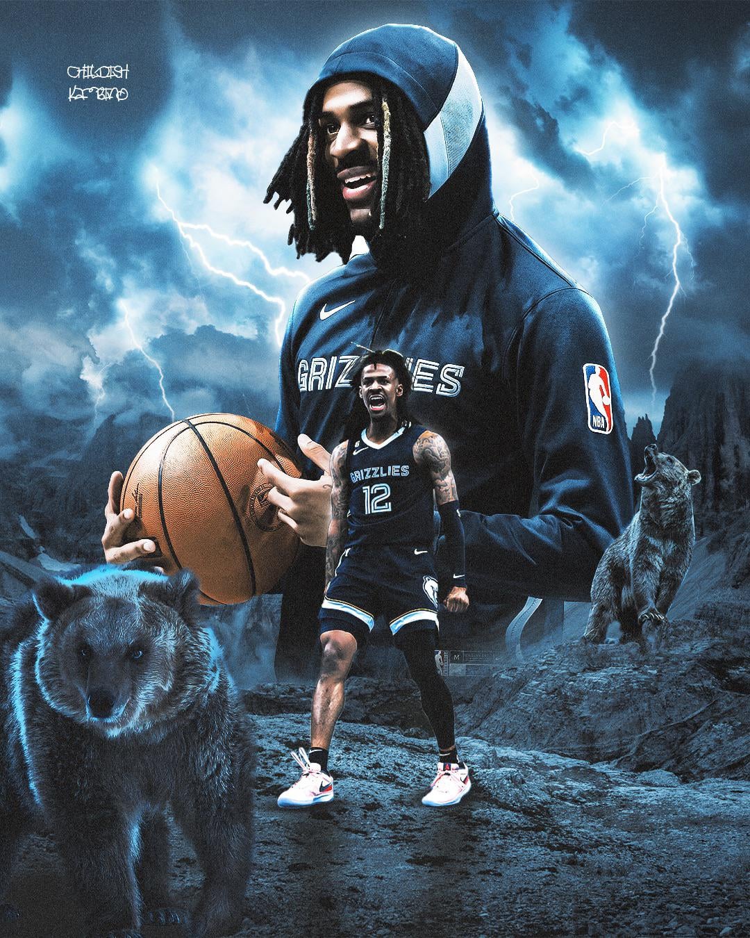 Ja Morant design by me ( IG: ChildishKambino_ )