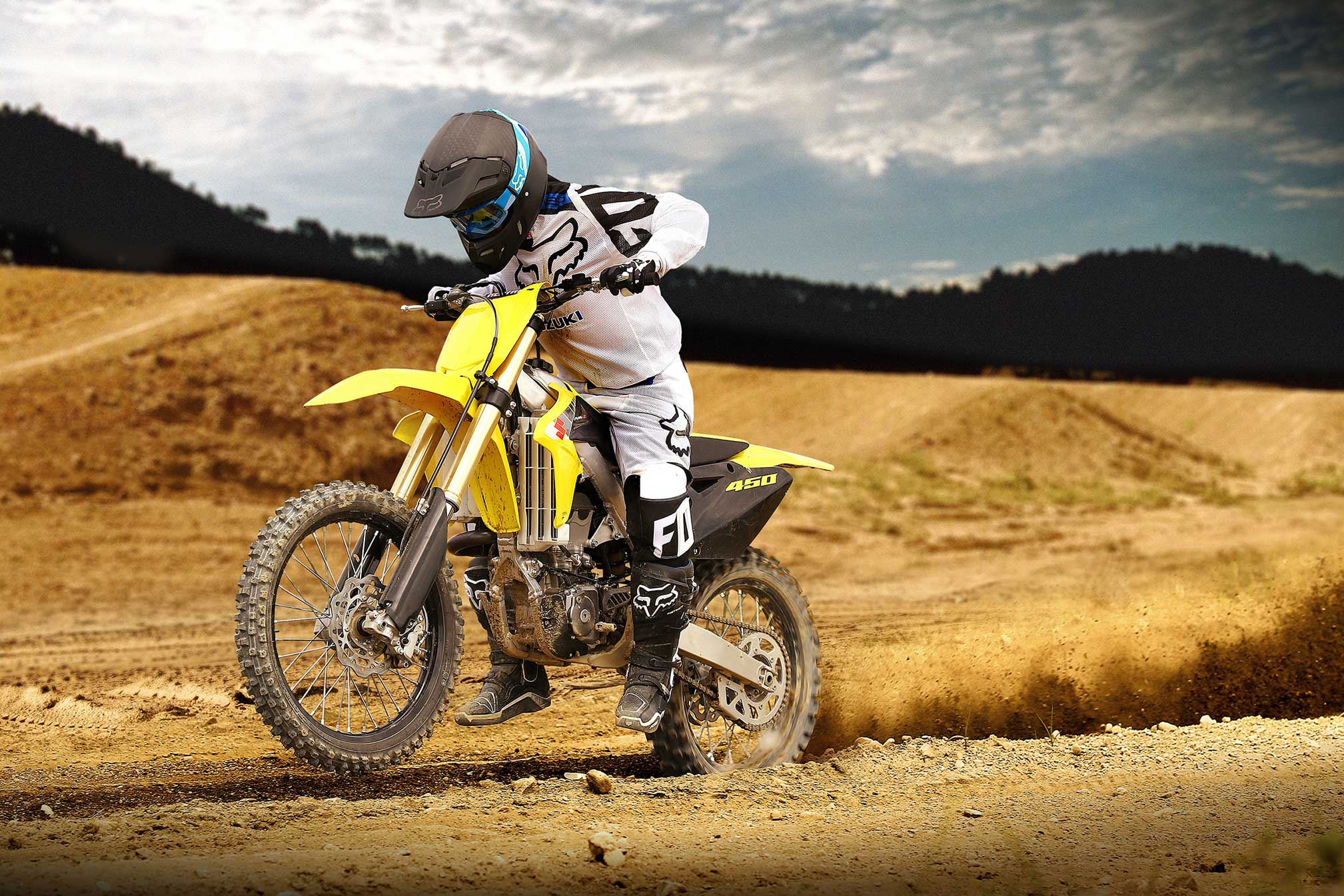 Vehicle Suzuki RM Z450 HD Wallpaper