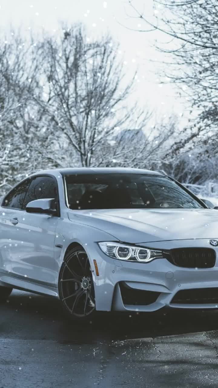 White WINTER BMW Mobile Live Wallpaper