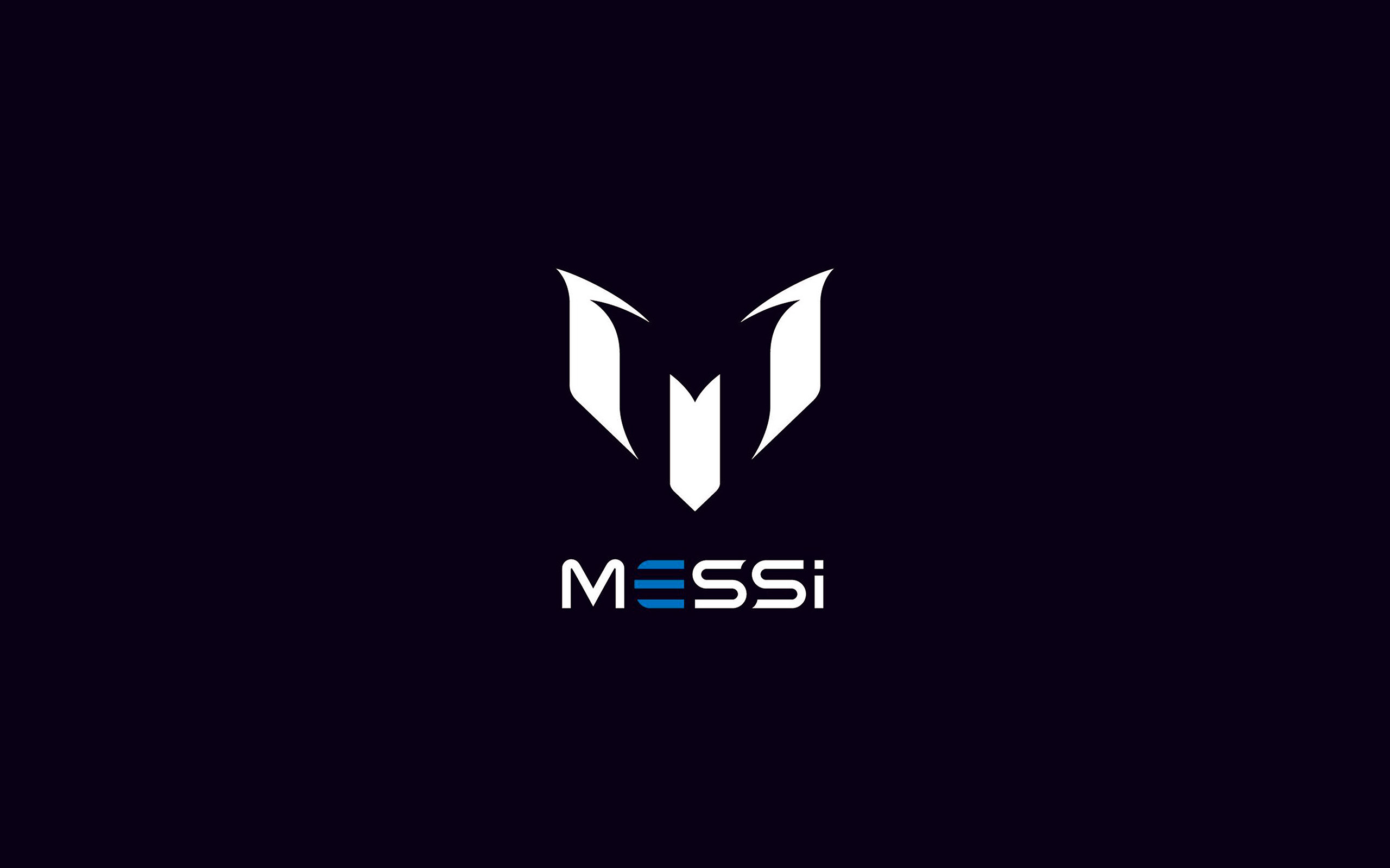 Messi Logo Art Minimal Dark