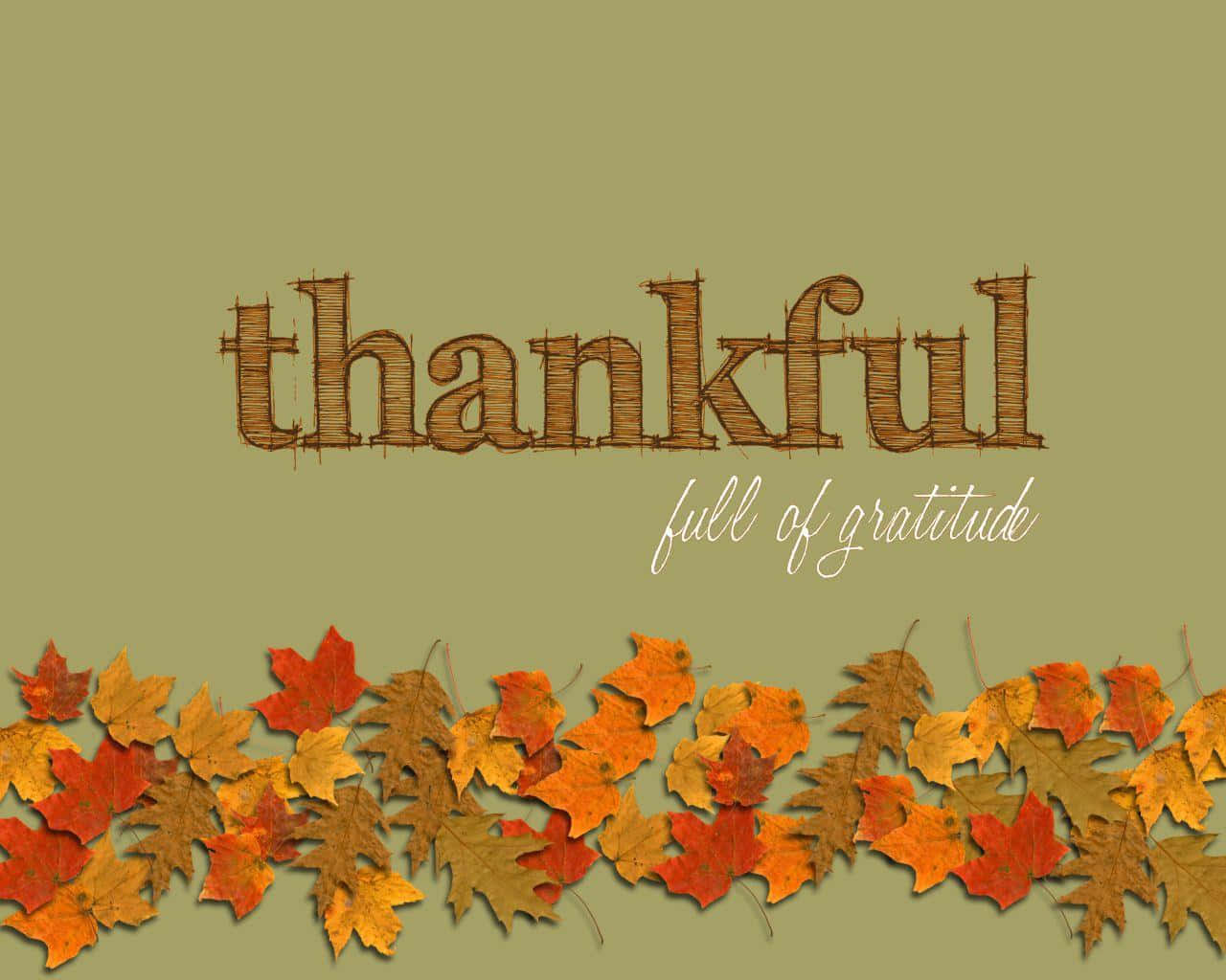 Aesthetic Thankful Quote Wallpaper