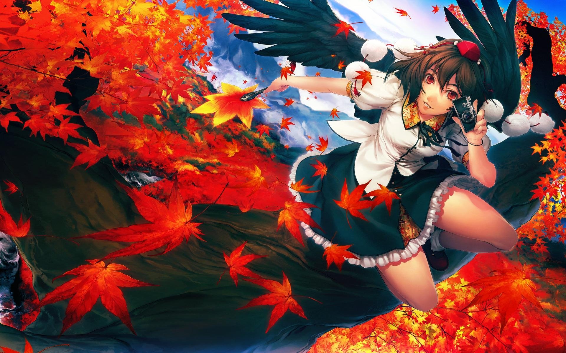 Aya Shameimaru in Vibrant Autumn