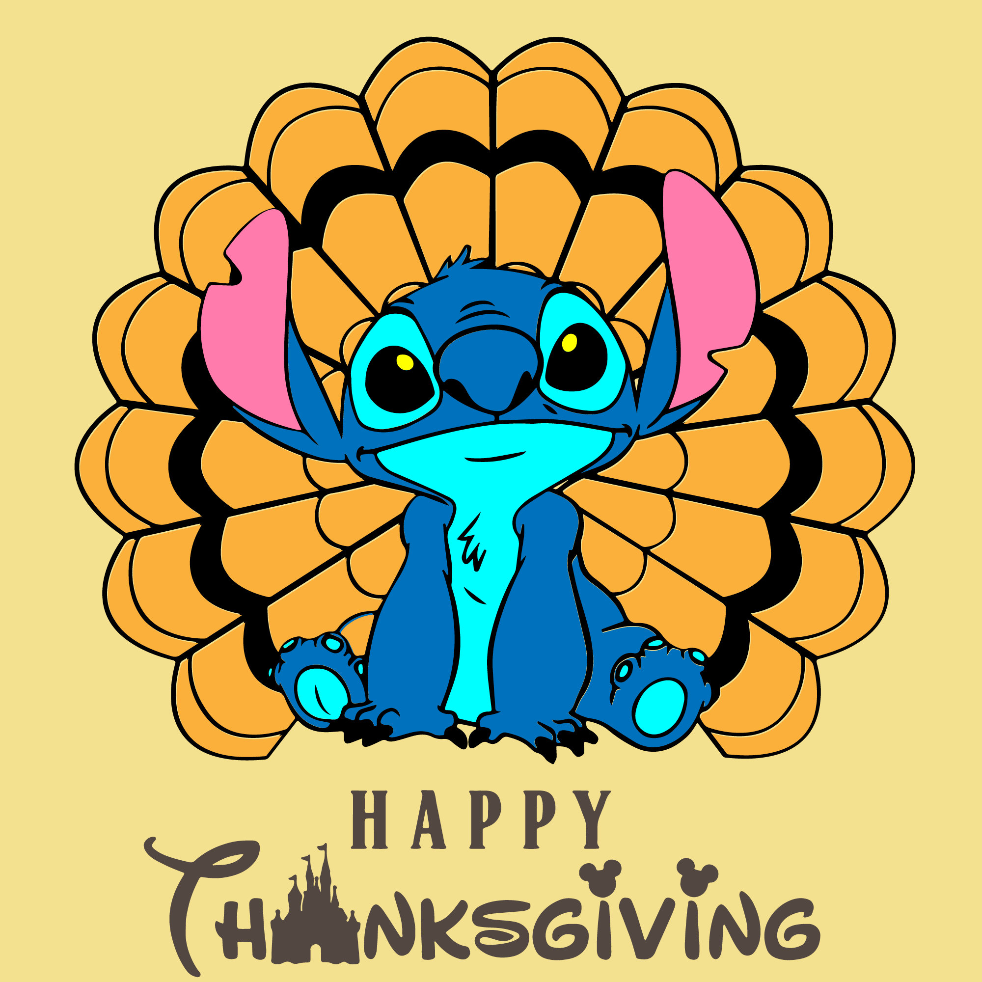 Happy Thanksgiving Character Svg