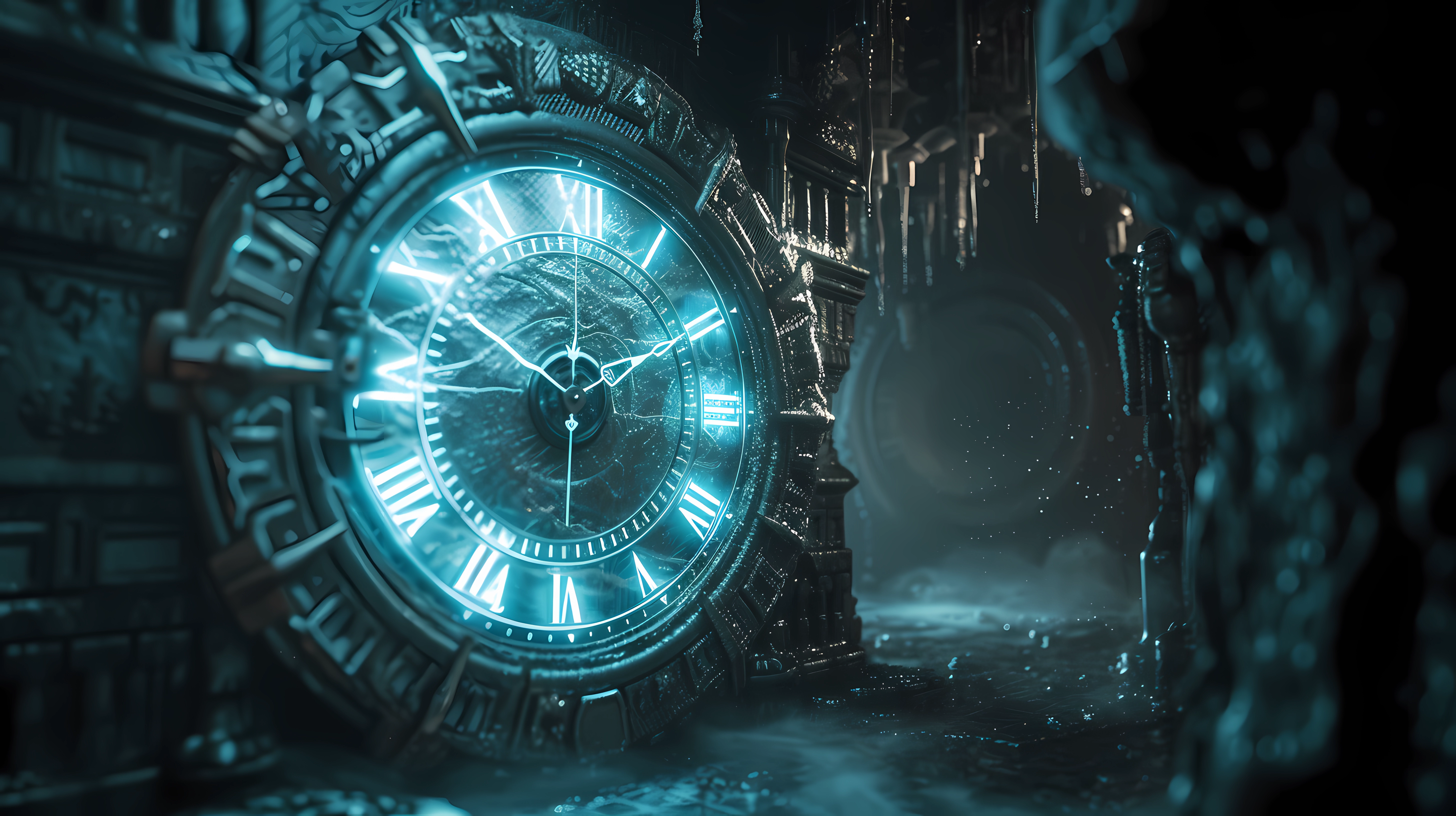 Download Artistic Clock HD Wallpaper