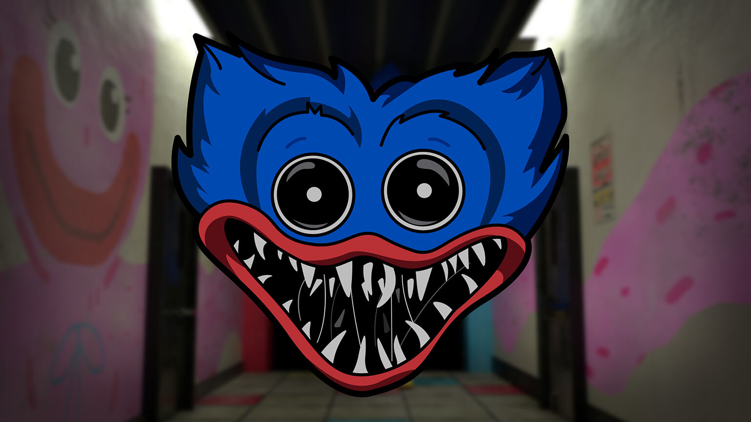 Huggy Wuggy Desktop Wallpaper