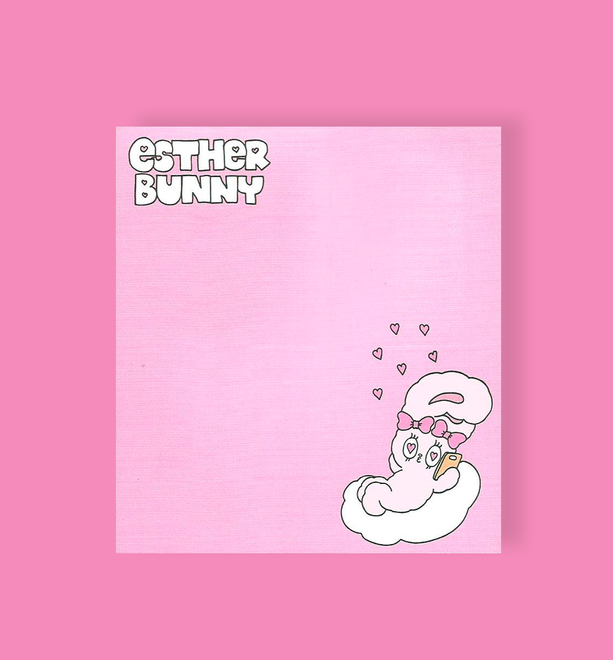 Esther Bunny Memopad [On The Phone]