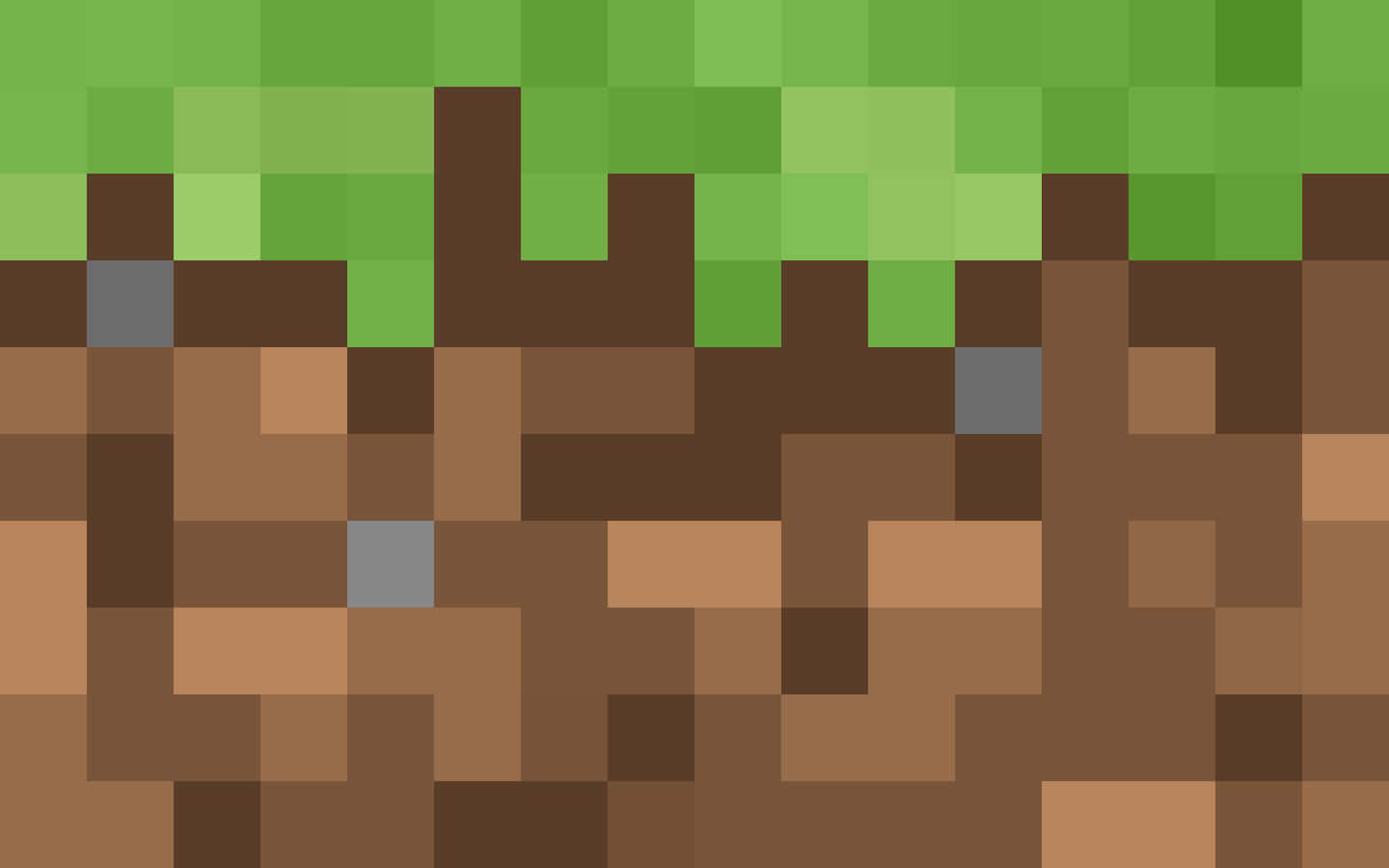 Grass Blocks in Minecraft Wallpaper