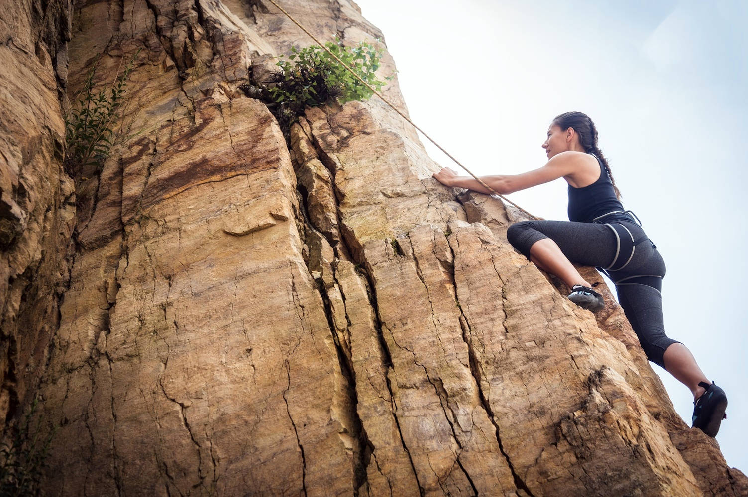 Rock Climbing Background. Wallpaper
