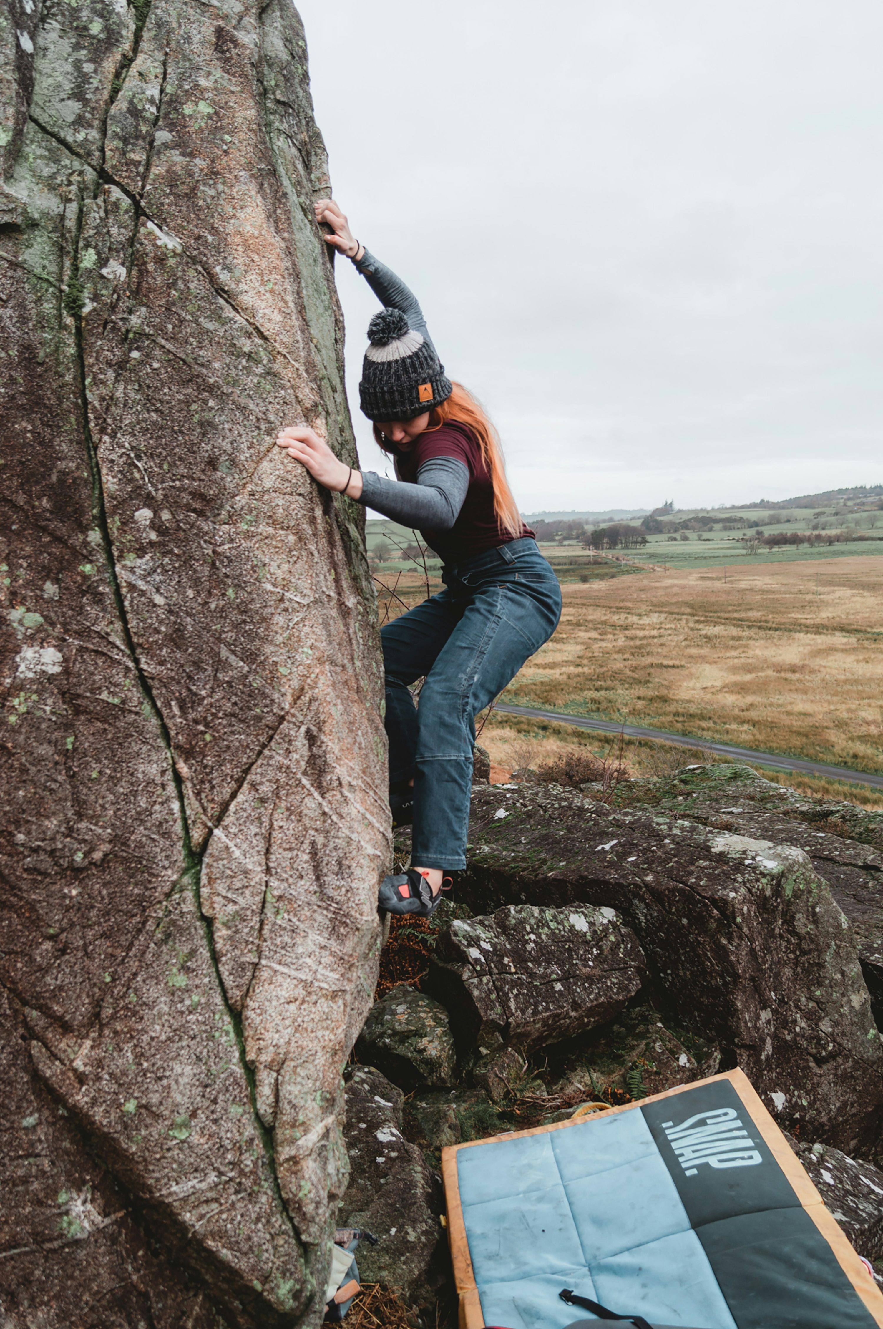Woman Climbing Picture. Download Free