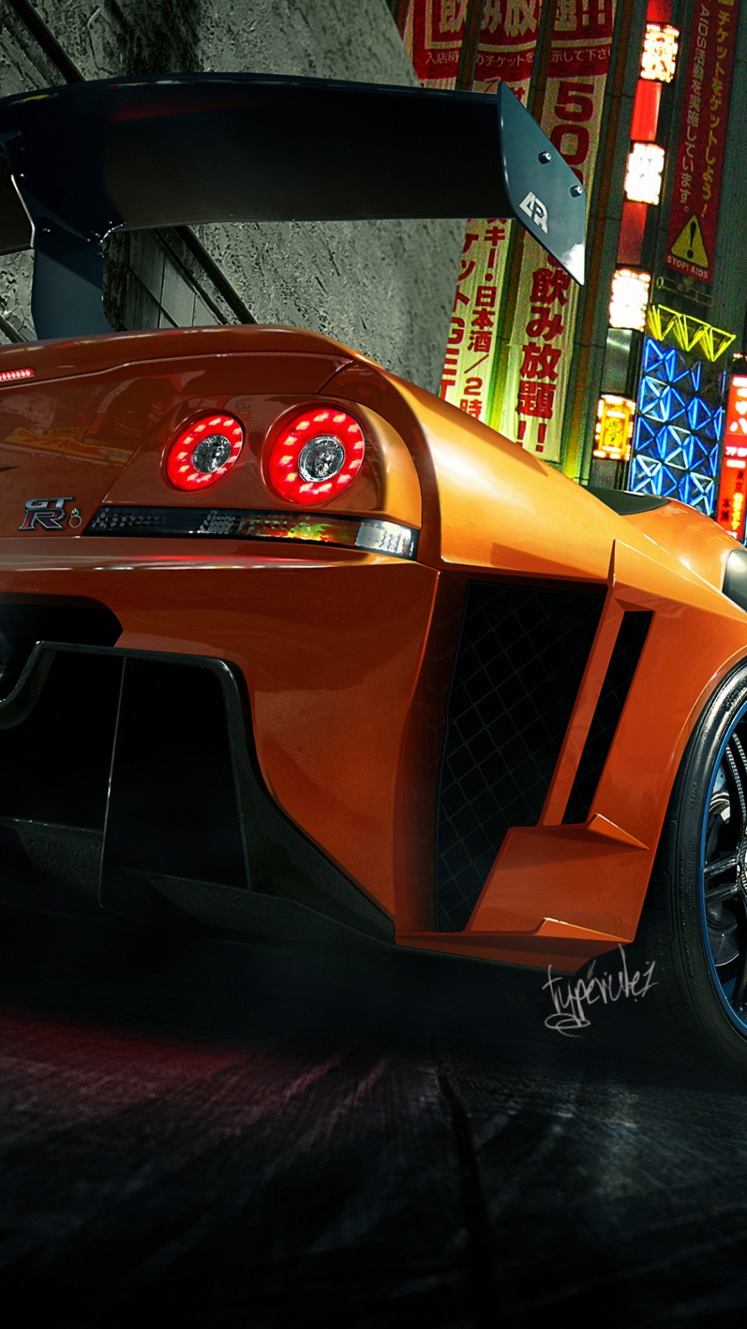 Vehicle Race Car Tuned Phone Wallpaper