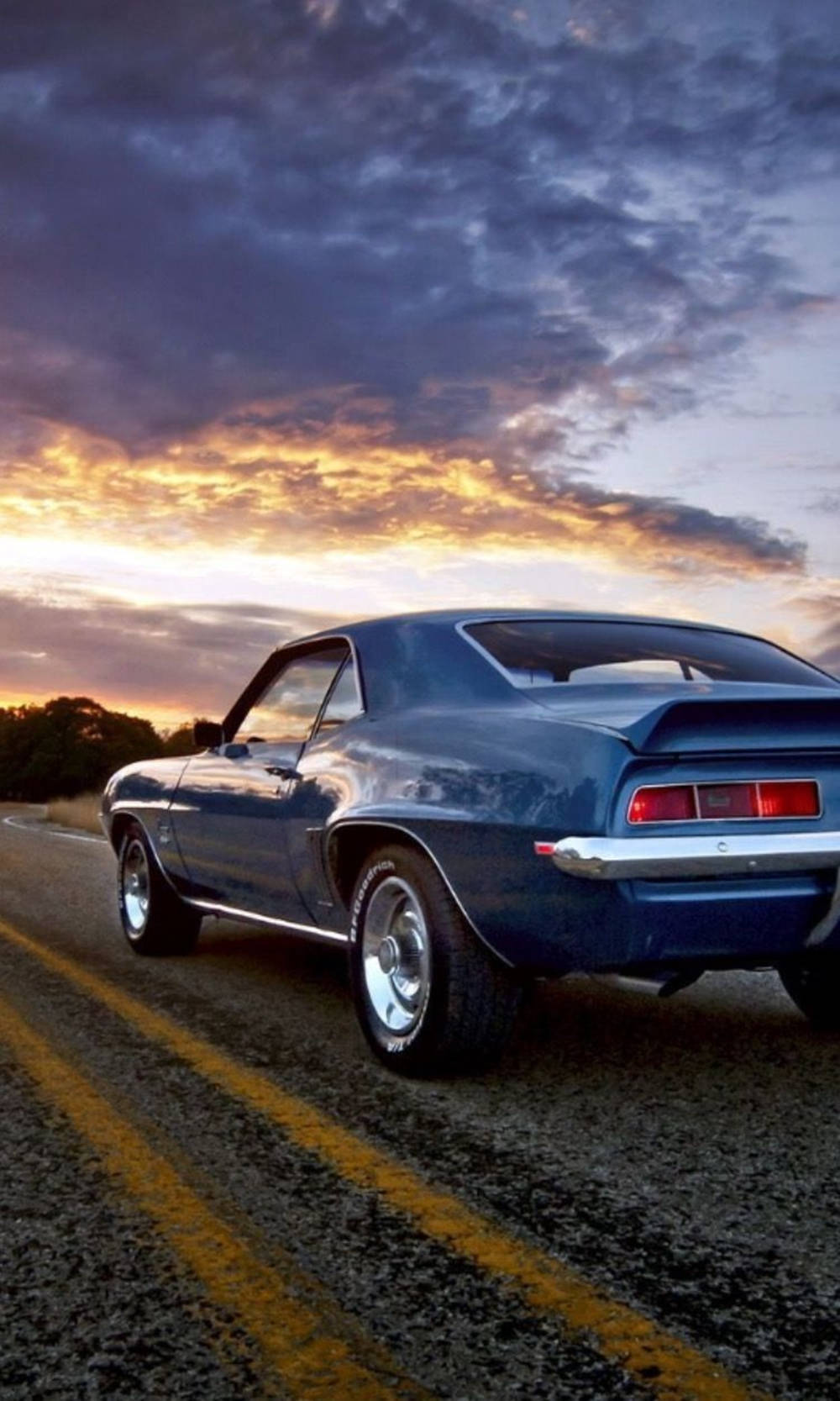 Download Black Coupe Car On The Road