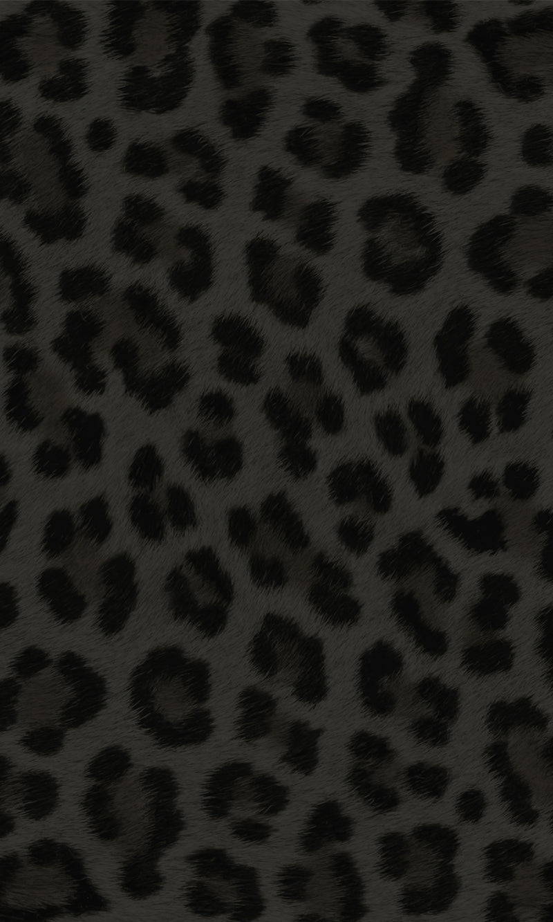 Black Leopard Animal Print Wallpaper