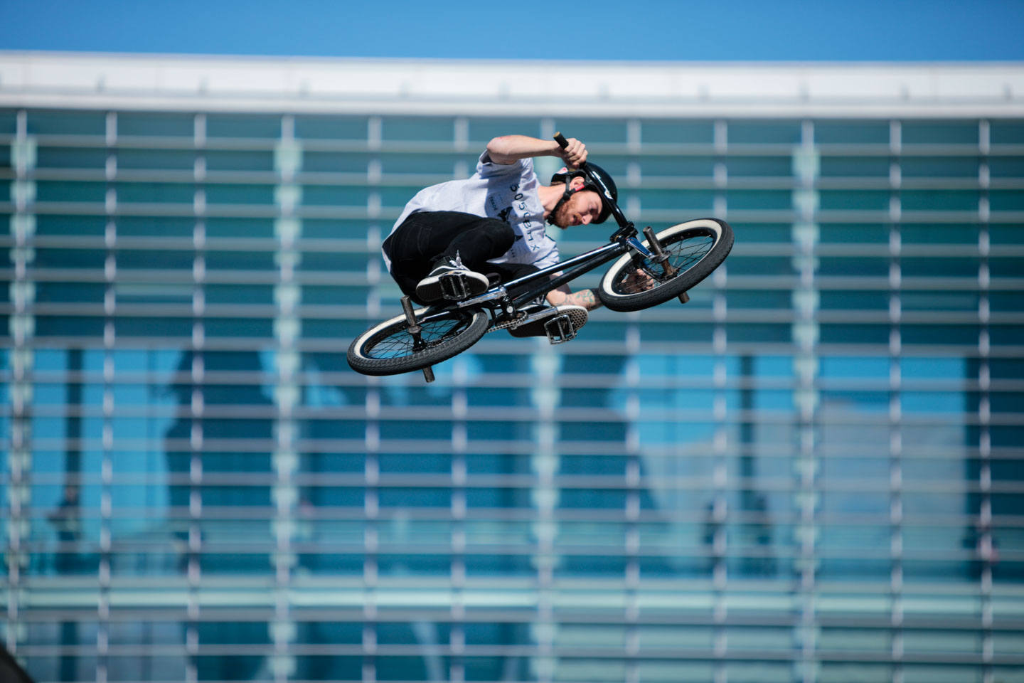 BMX Bikers Flying High. dav.d photography