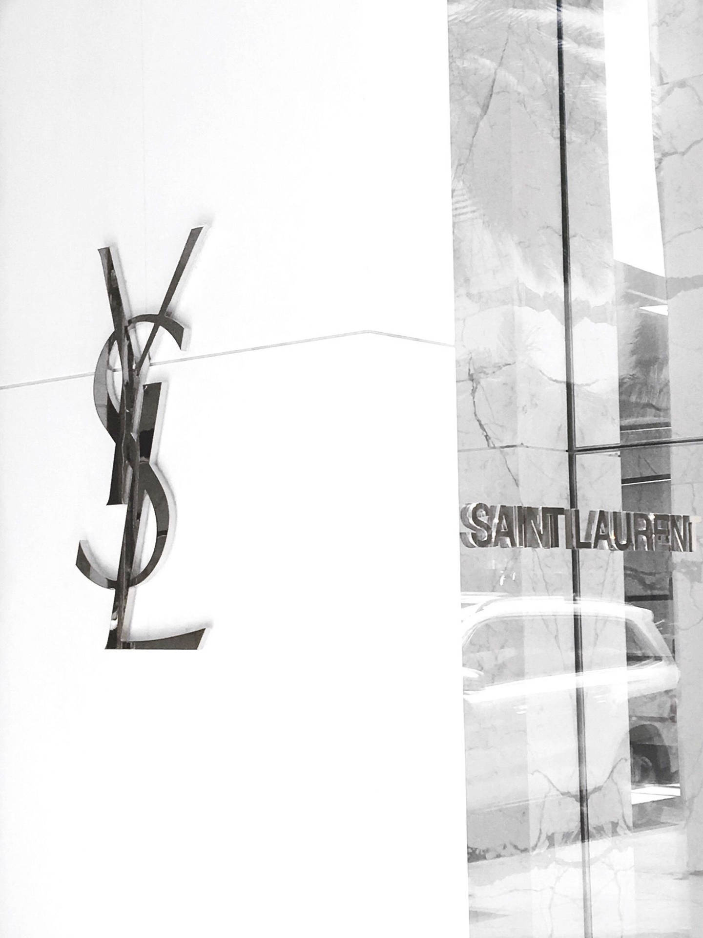 Beverly Hills YSL Logo Wallpaper