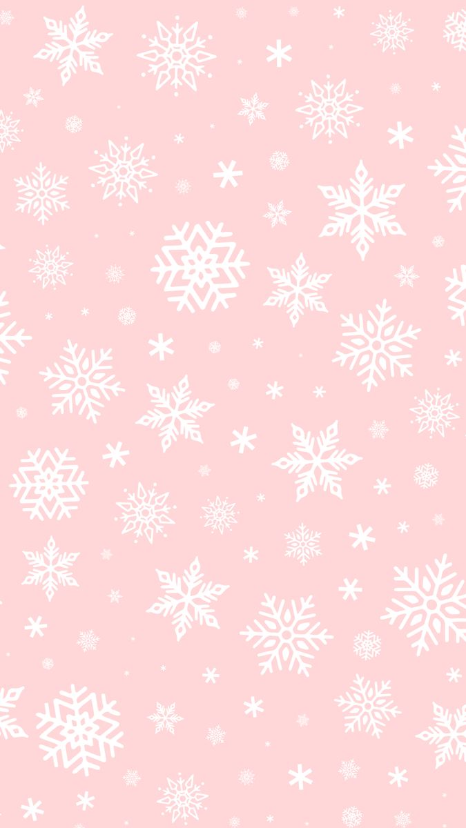 Pink snowflakes wallpaper