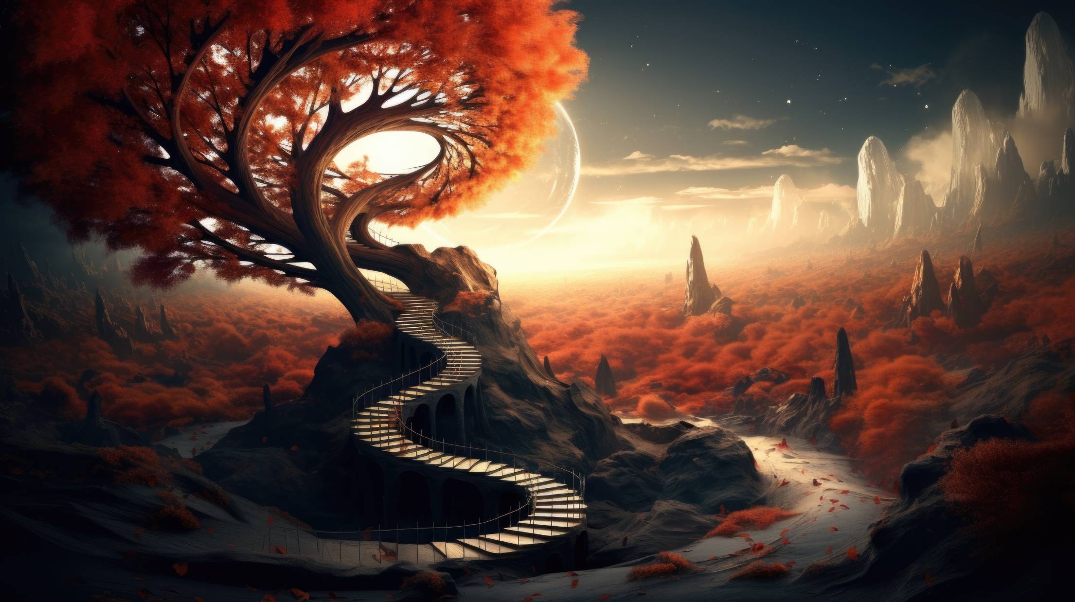 Abstract Autumn Fantasy Fall Wallpaper