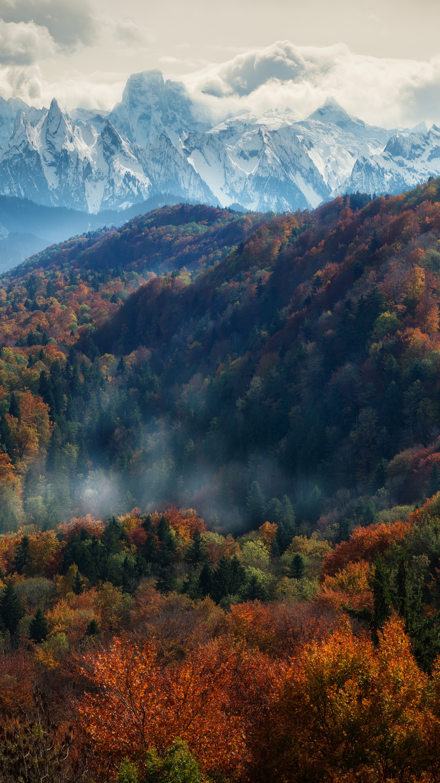 Alps mountains Wallpaper 4K, Autumn