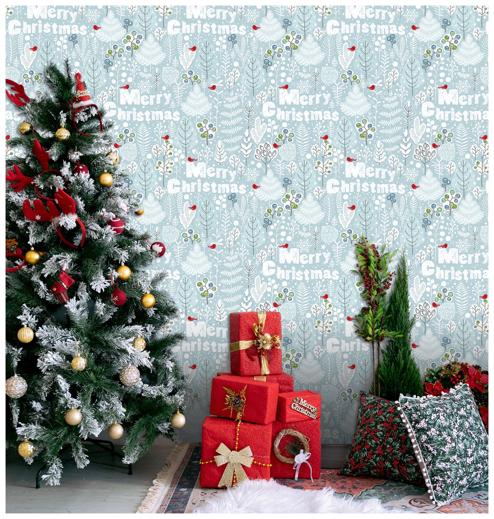 Merry Christmas Winter Wonderland Wallpaper