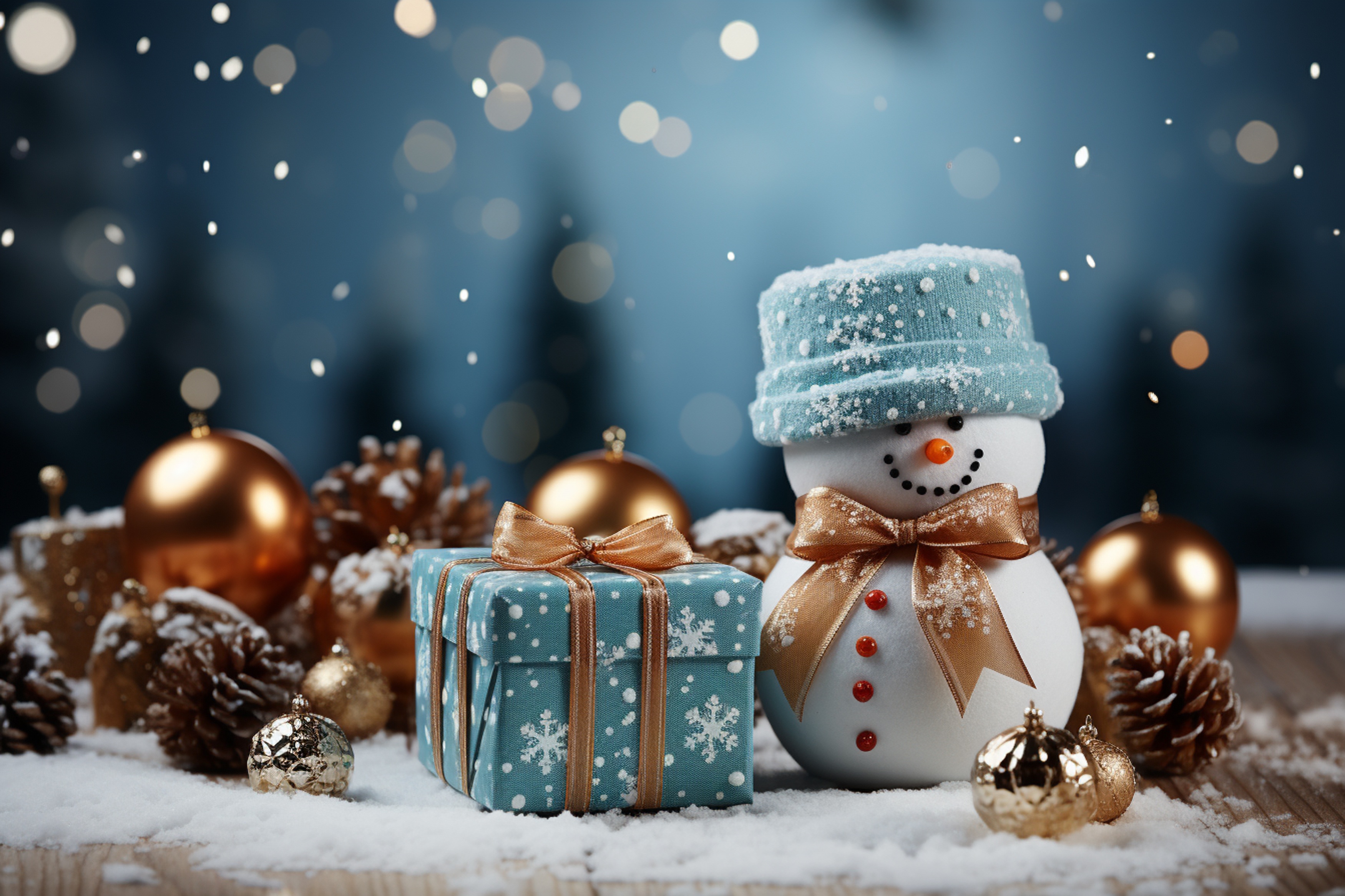 Wallpaper winter, snow, decoration