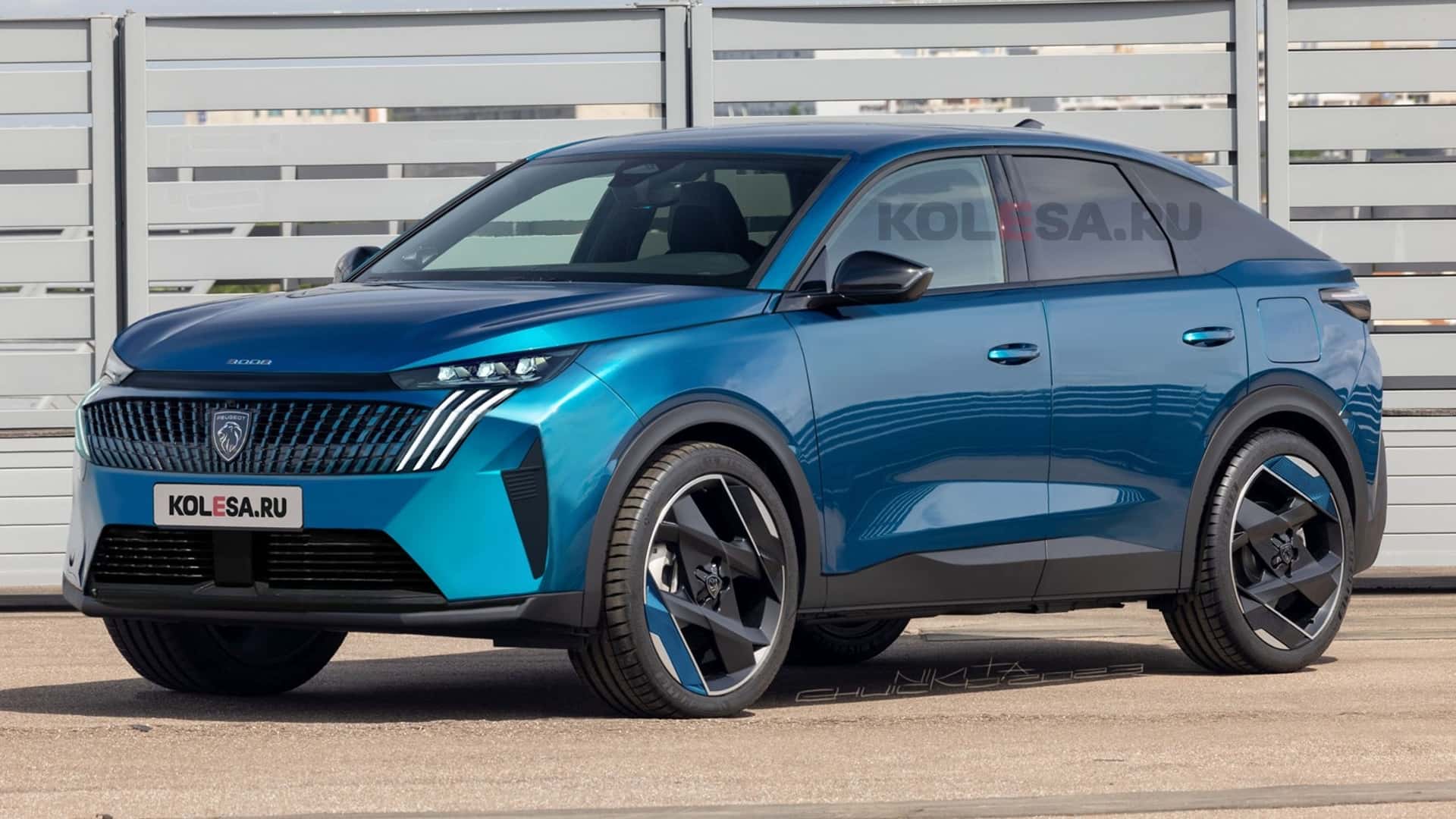Third Gen Peugeot 3008 Rendered After